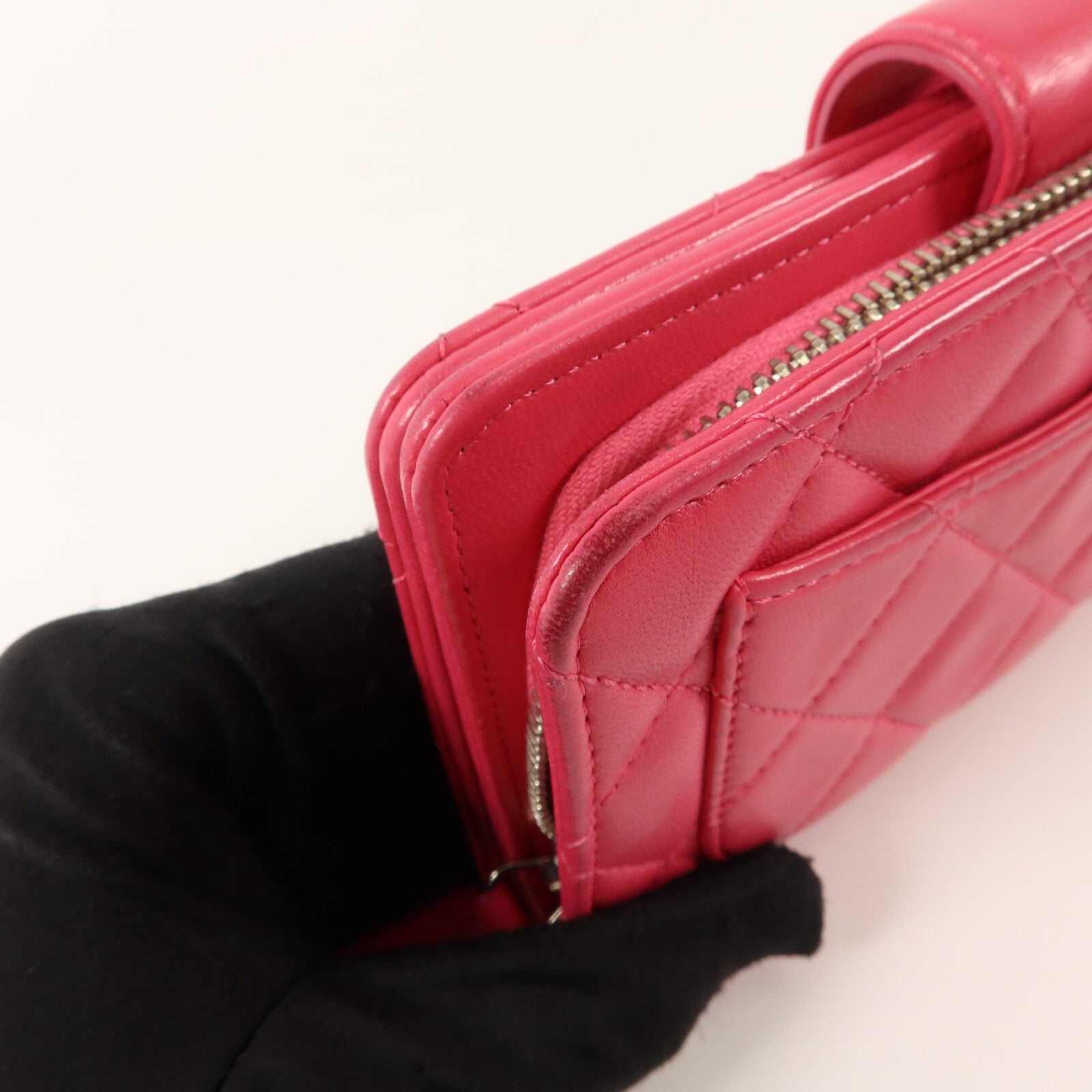 CHANEL 羊皮皮革Bifold Wallet錢包