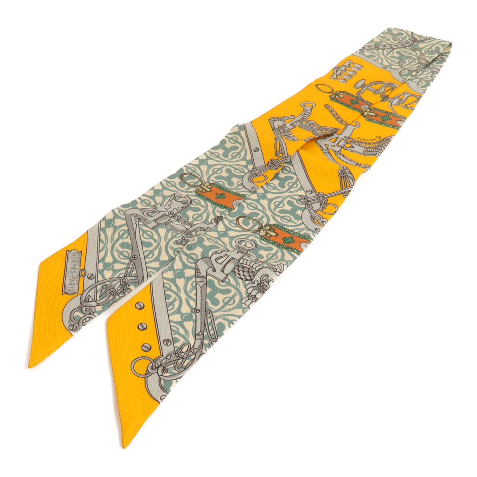 HERMES 絲質Twilly絲巾