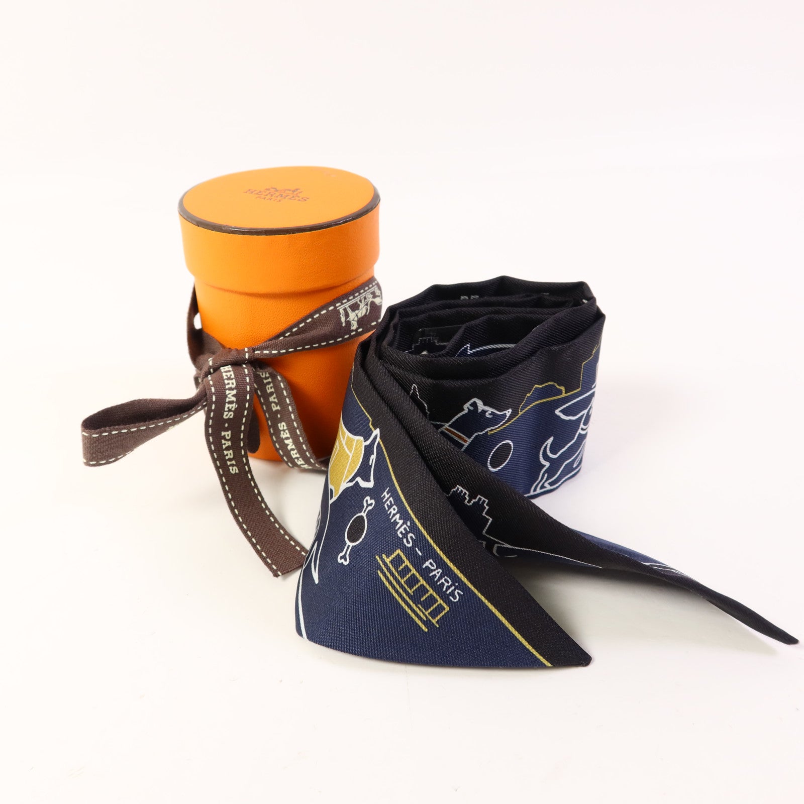 HERMES 絲質Twilly絲巾