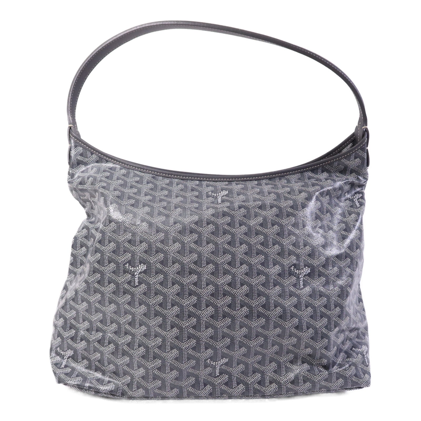 GOYARD 塗層帆布Hobo銀扣手挽袋