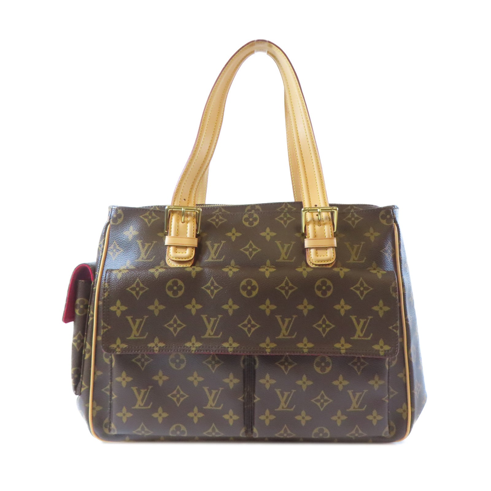 LOUIS VUITTON Monogram Multipli-Cite金扣肩背袋啡色