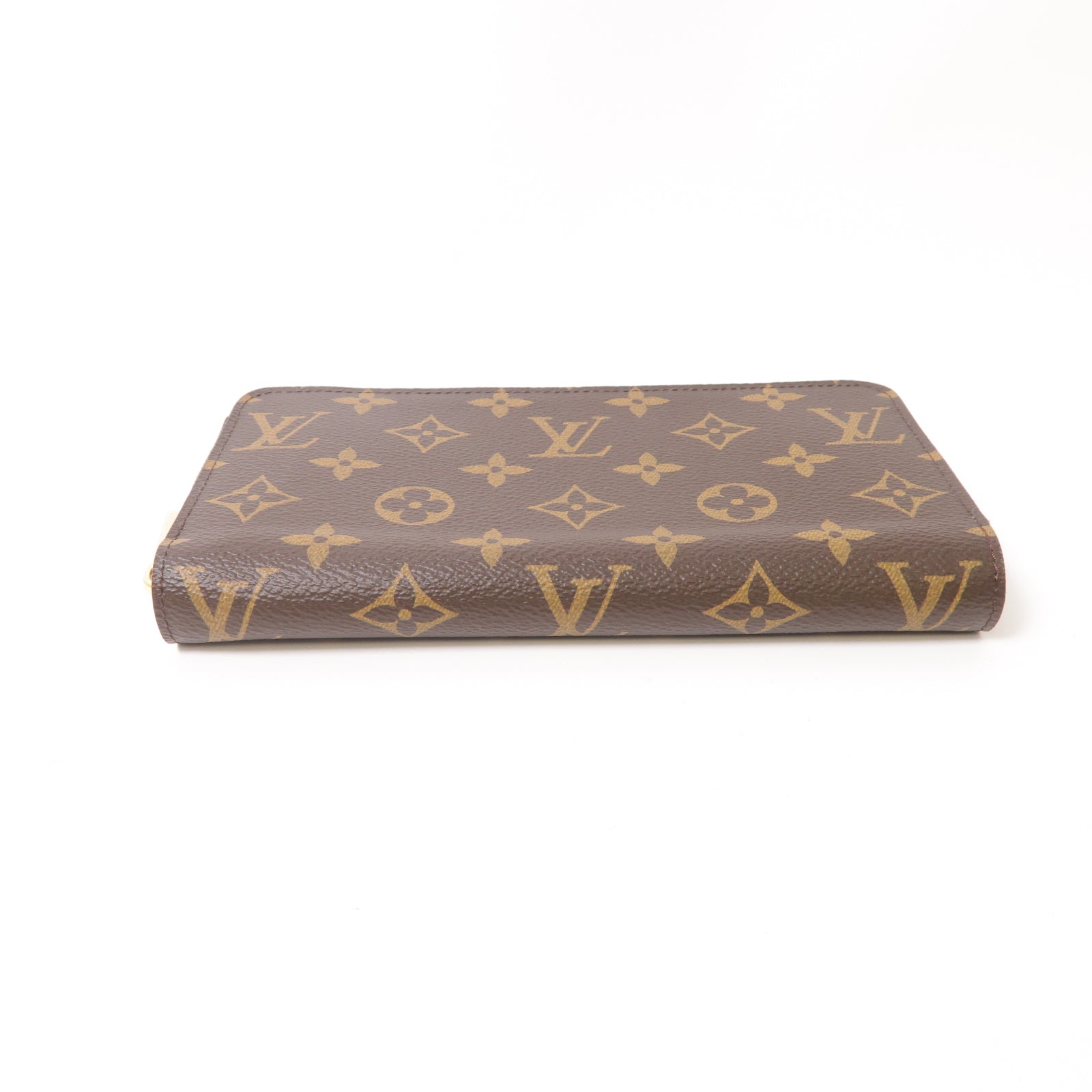 LOUIS VUITTON Monogram Portefeuille Zippy Wallet金扣長錢包棕色