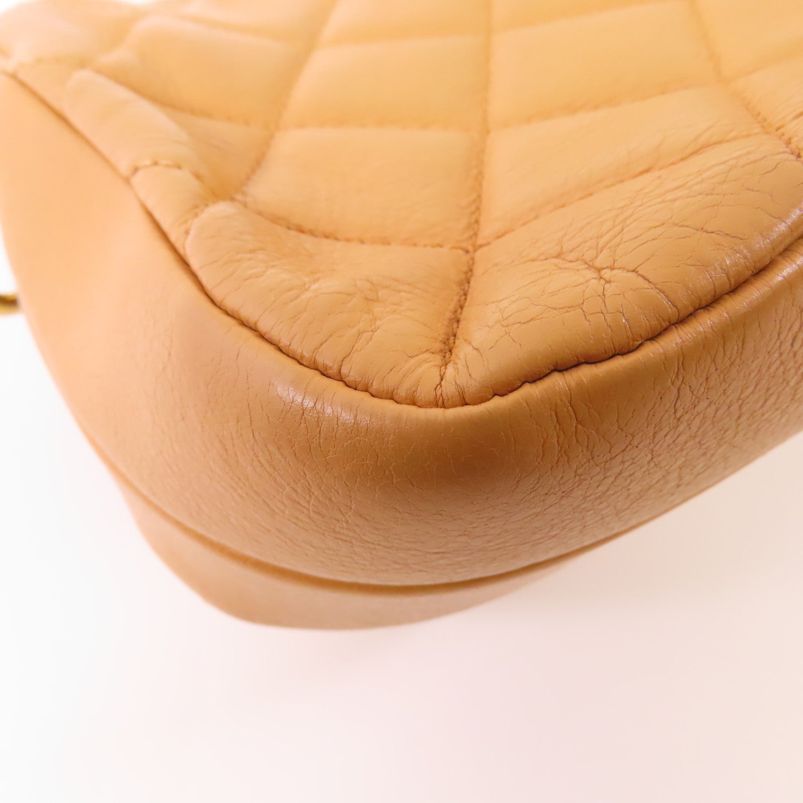 CHANEL 牛皮皮革Shoulder Bag金扣鏈帶肩背袋