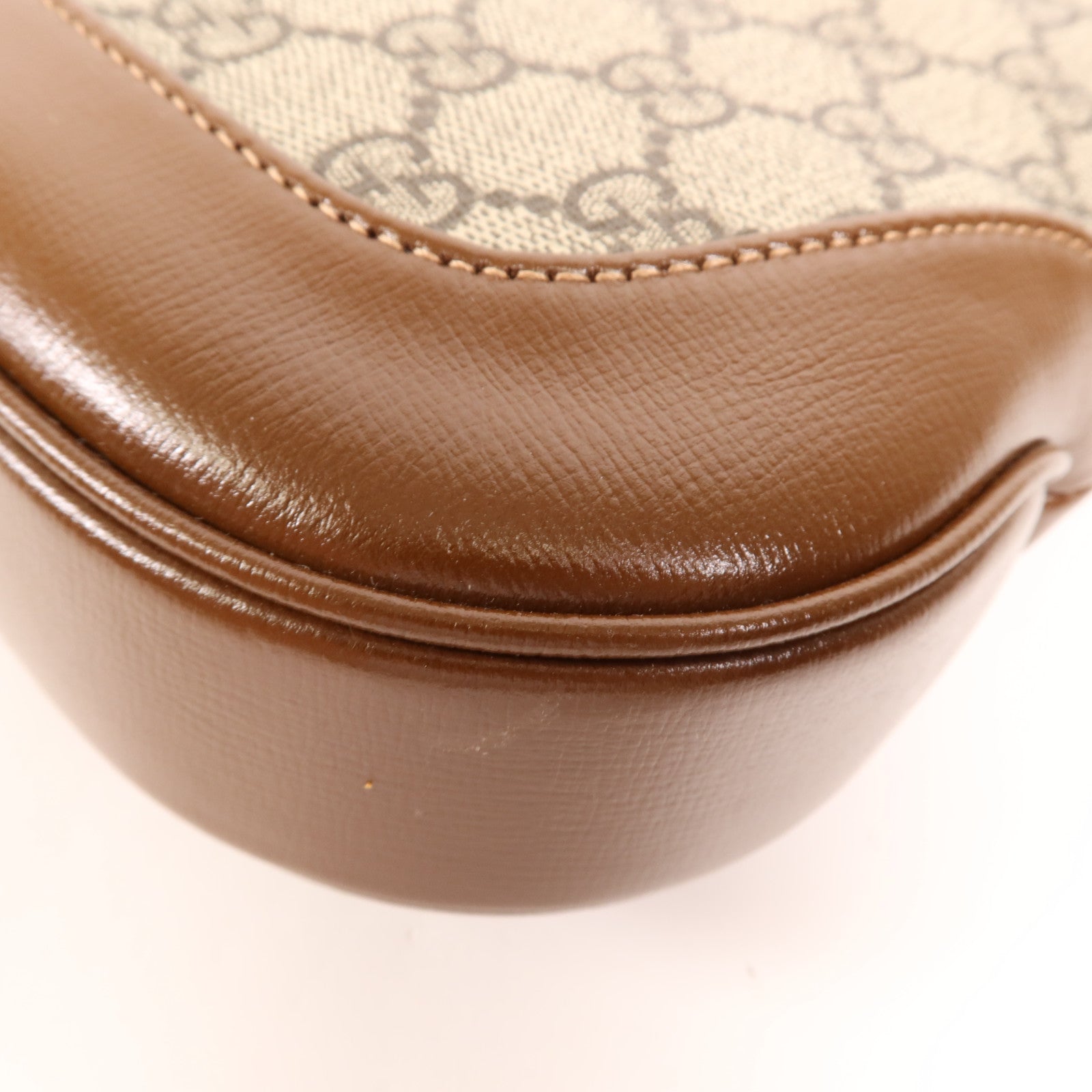 GUCCI 牛皮皮革/塗層帆布Jackie 1961 Small金扣肩背袋