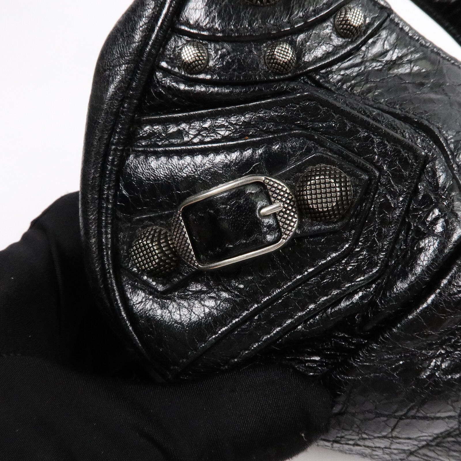 BALENCIAGA 羊皮皮革Le Cagole XS肩背袋
