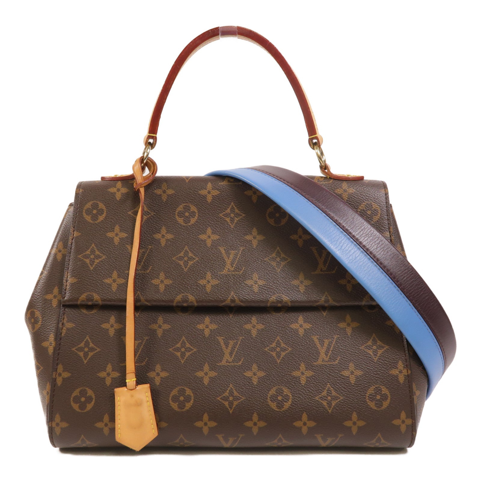 LOUIS VUITTON Monogram Cluny MM金扣手挽肩背兩用袋