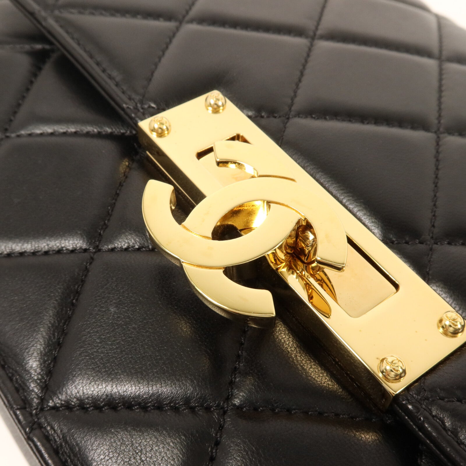 CHANEL 羊皮皮革Chanel Golden Class鏈帶肩背袋