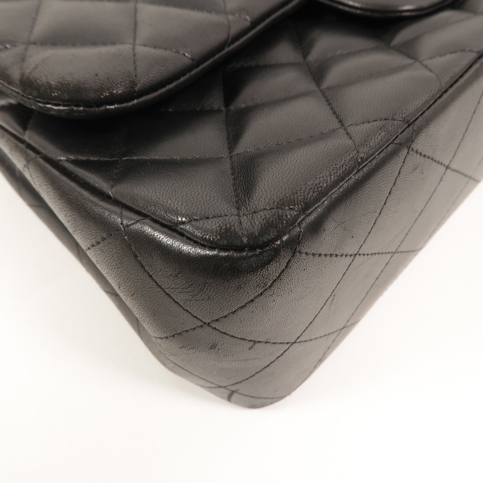 CHANEL 羊皮皮革Large Classic鏈帶肩背袋