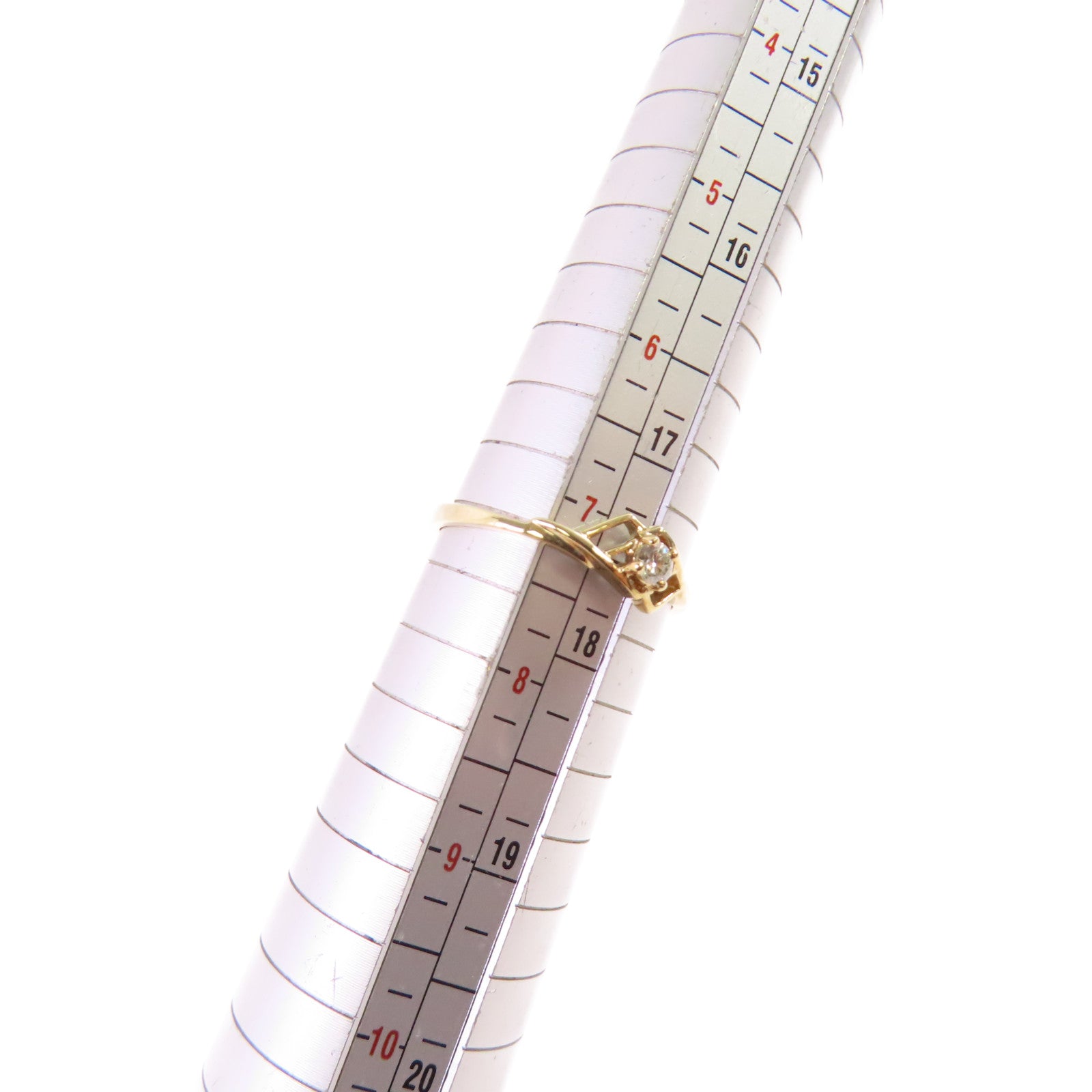 JEWELRY 18K黃金/鑽石Diamond Ring戒指US#7.25