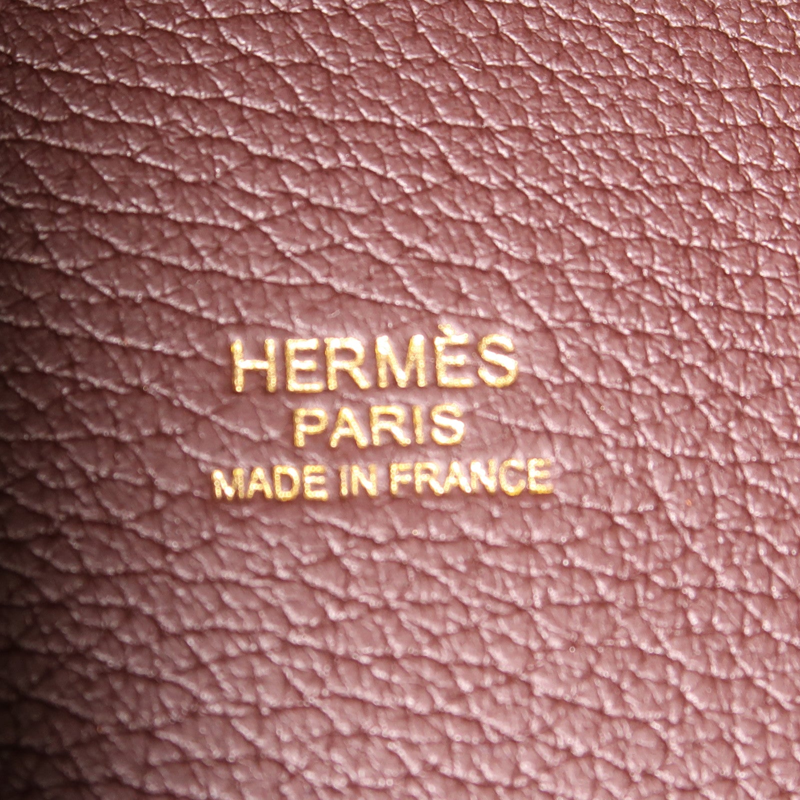 HERMES Clemence皮革Picotin MM金扣手挽袋Rouge Sellier