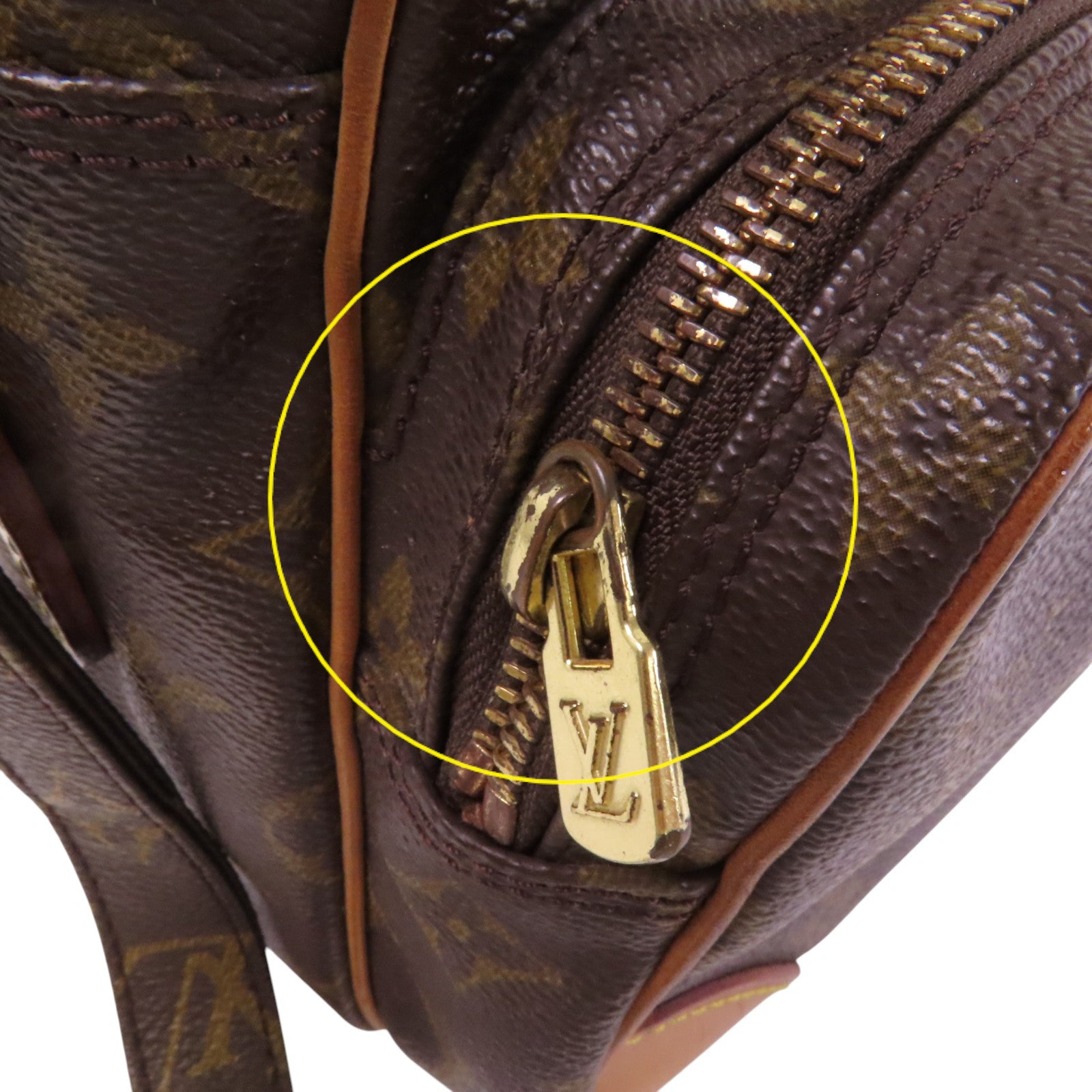 LOUIS VUITTON Monogram Nile金扣肩背袋