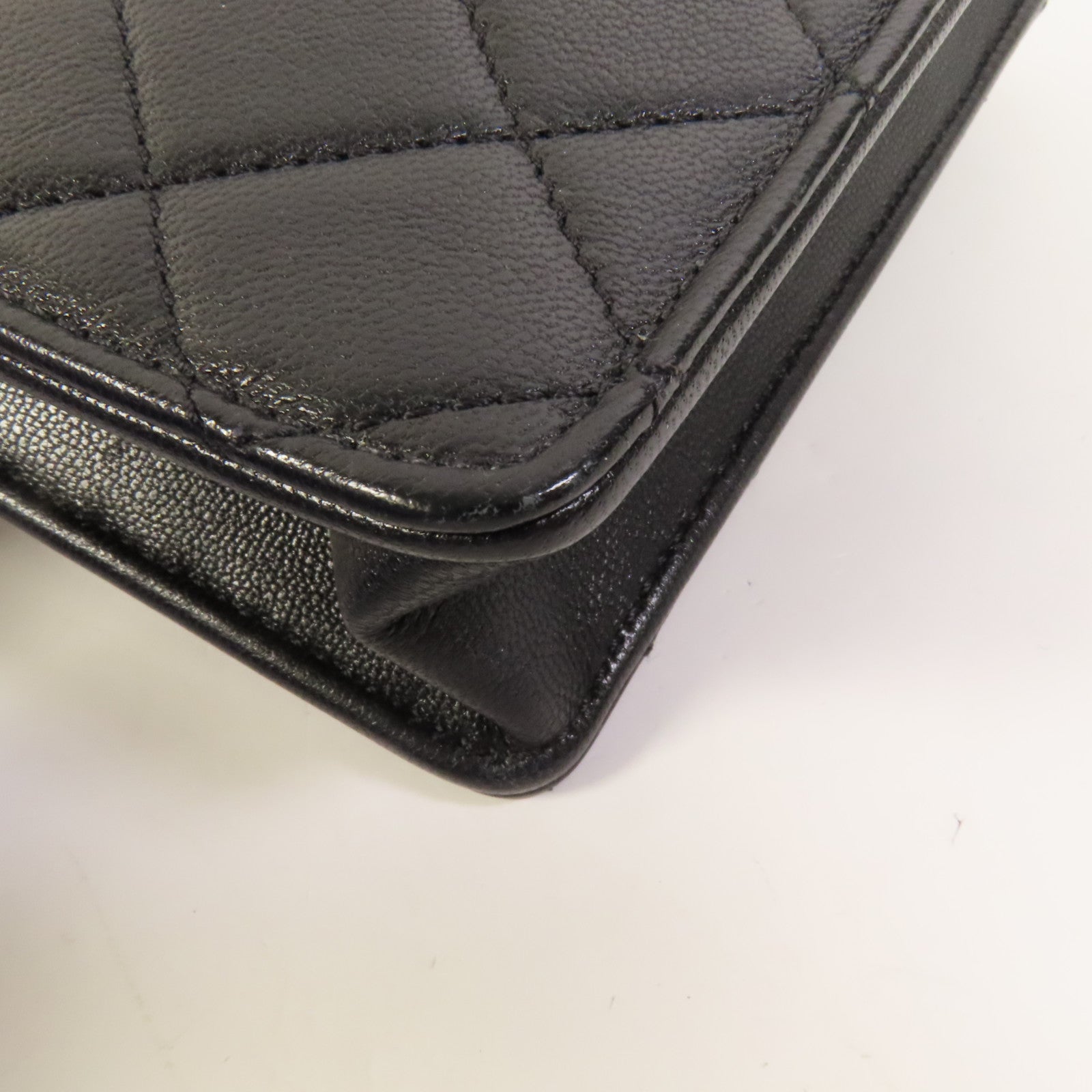 CHANEL 羊皮皮革Matelasse Pearl金扣鏈帶肩背袋
