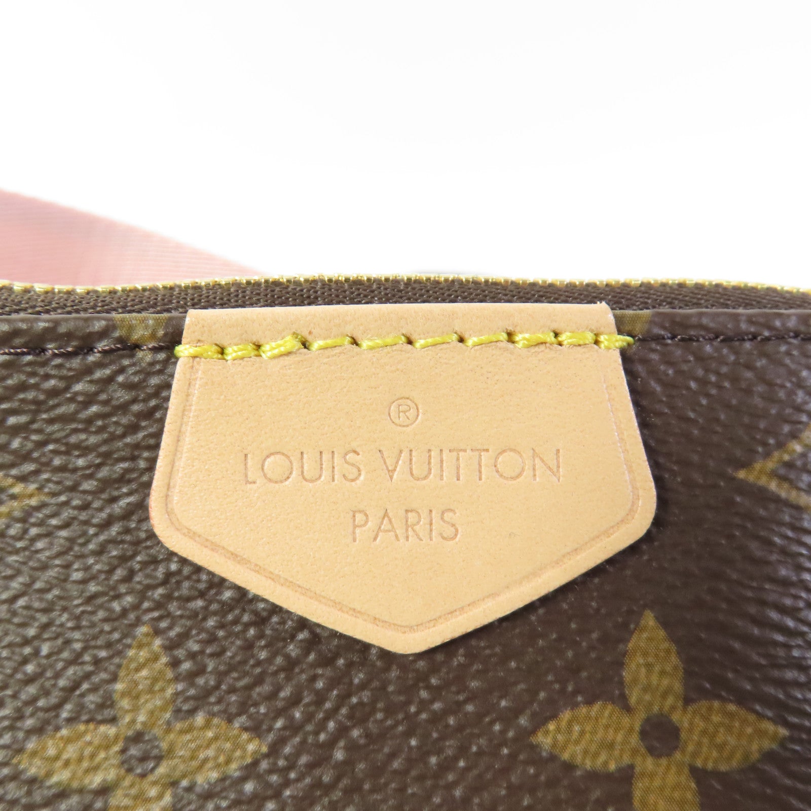 LOUIS VUITTON Monogram Multi Pochette Accessoires金扣手挽肩背兩用袋棕色