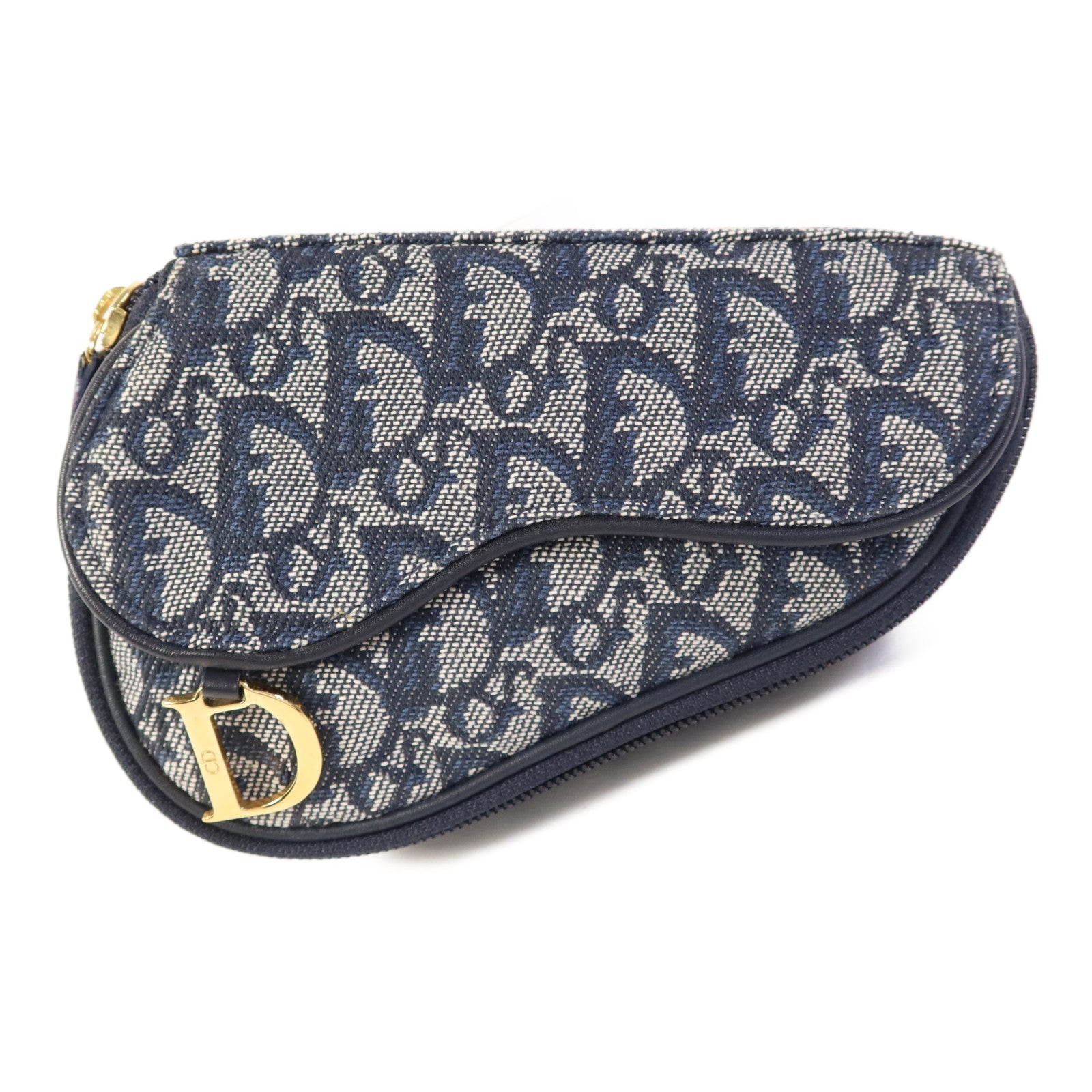 Dior 帆布Pouch金扣手拿包