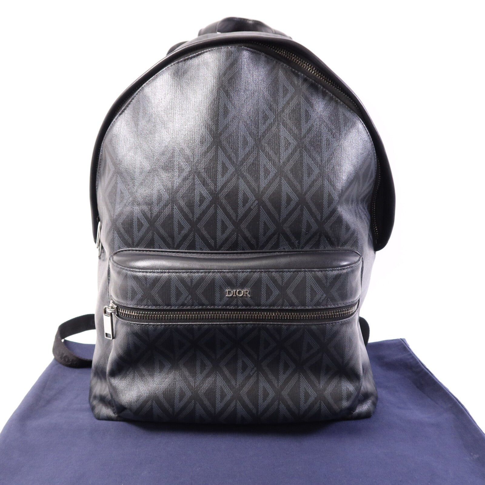 Dior 塗層帆布Rider Backpack銀扣背包