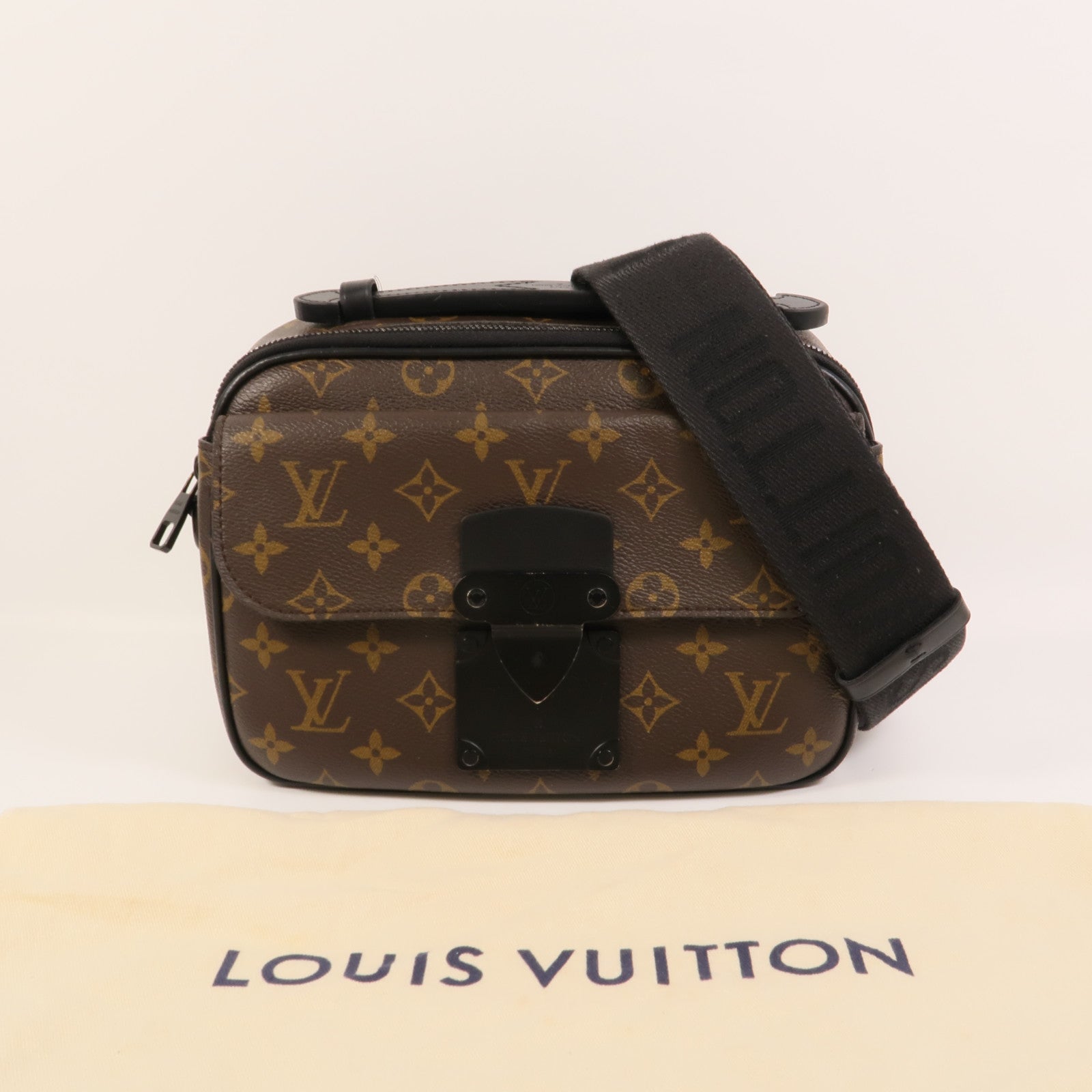 LOUIS VUITTON Monogram S Lock Messengar手挽肩背兩用袋