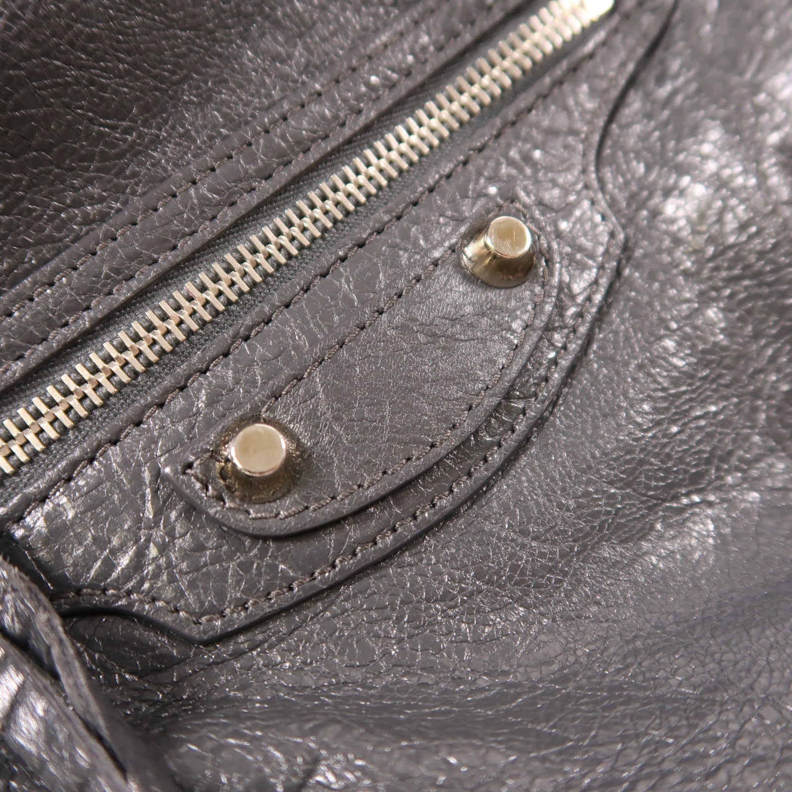 BALENCIAGA 牛皮皮革Backpack銀扣背包