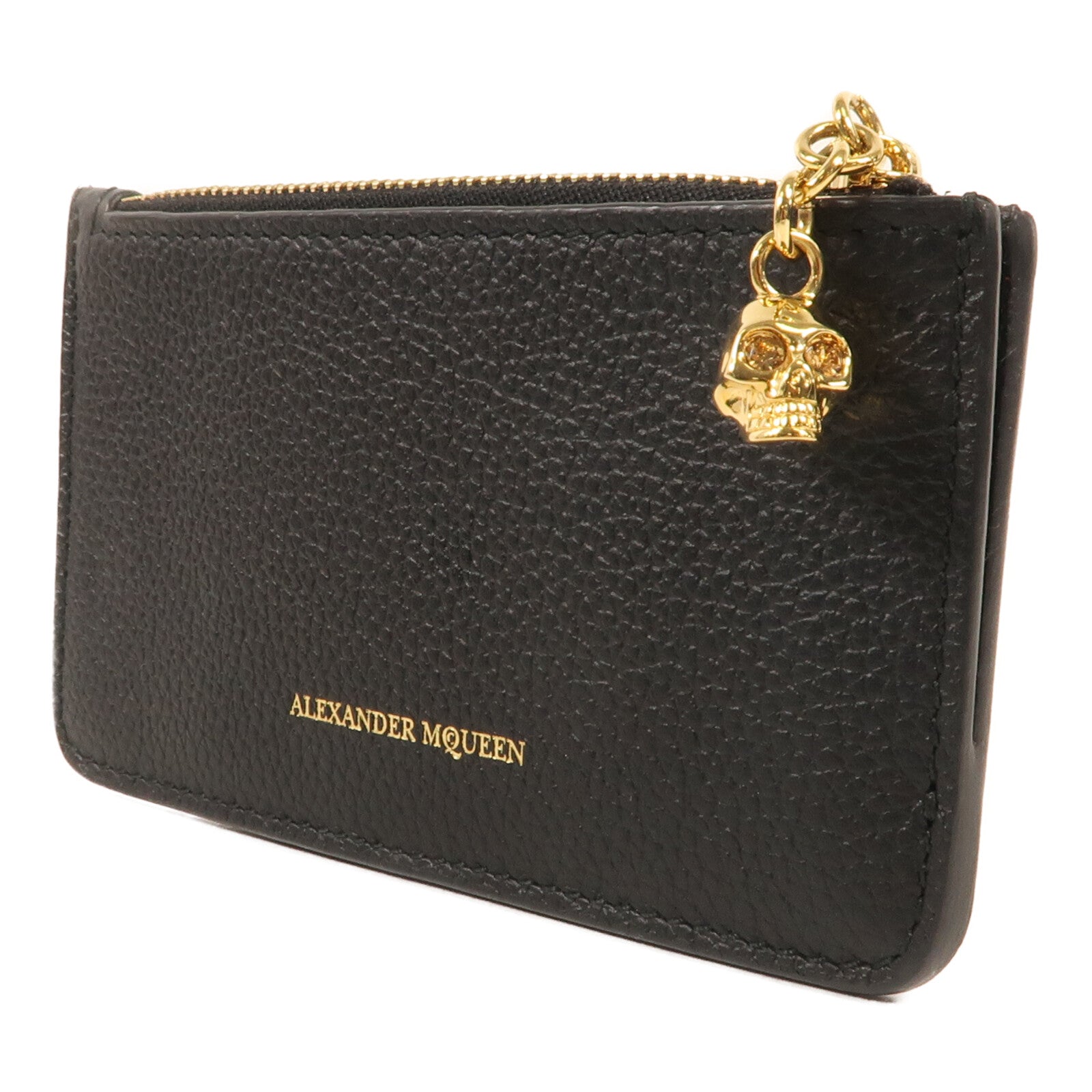 Alexander McQueen 牛皮皮革Card Case金扣卡片套