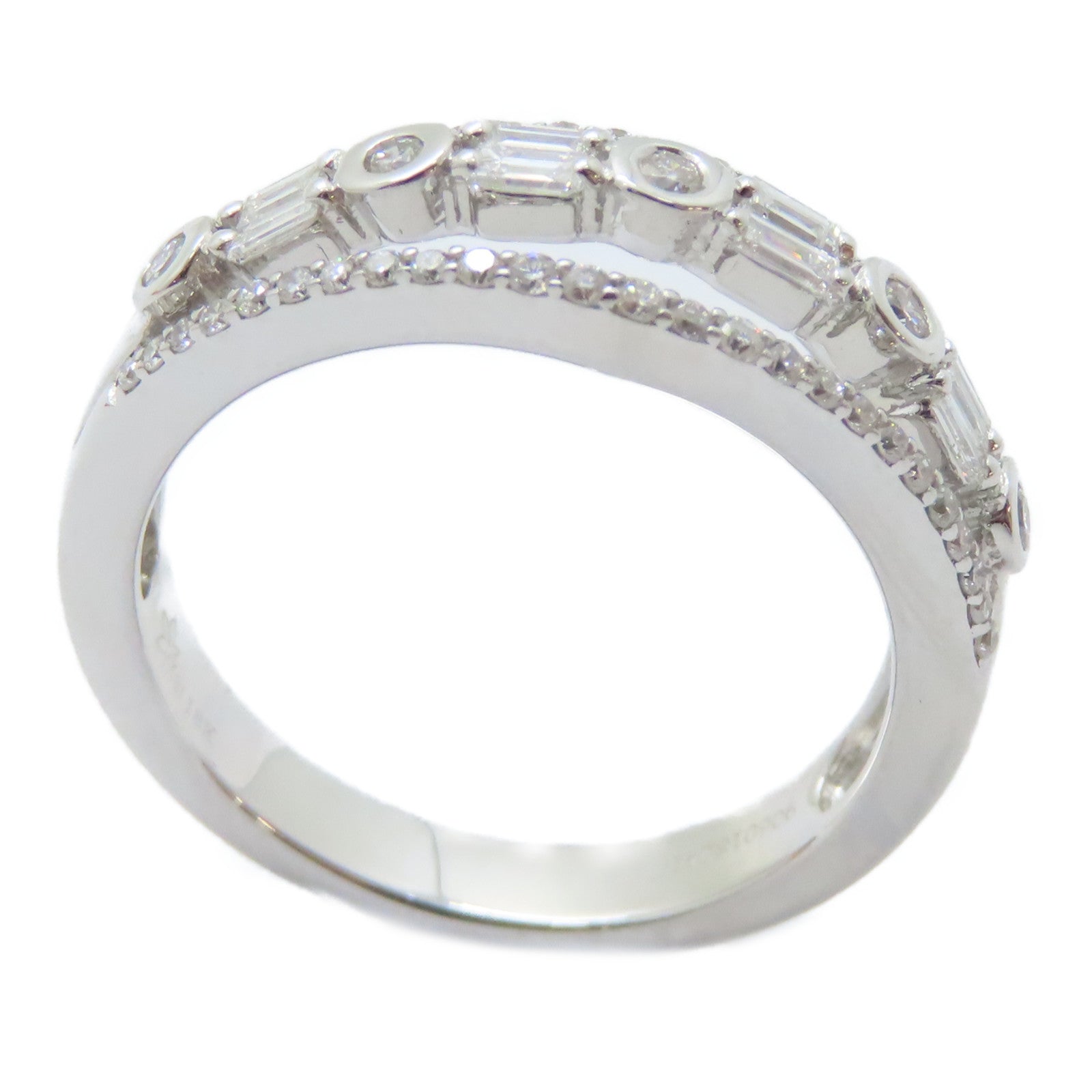 JEWELRY 【激減優惠】18K白金Diamond Ring鑽石戒指US#7