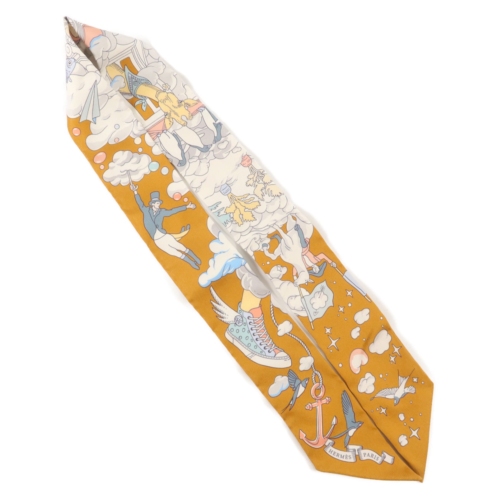 HERMES 絲質Twilly絲巾