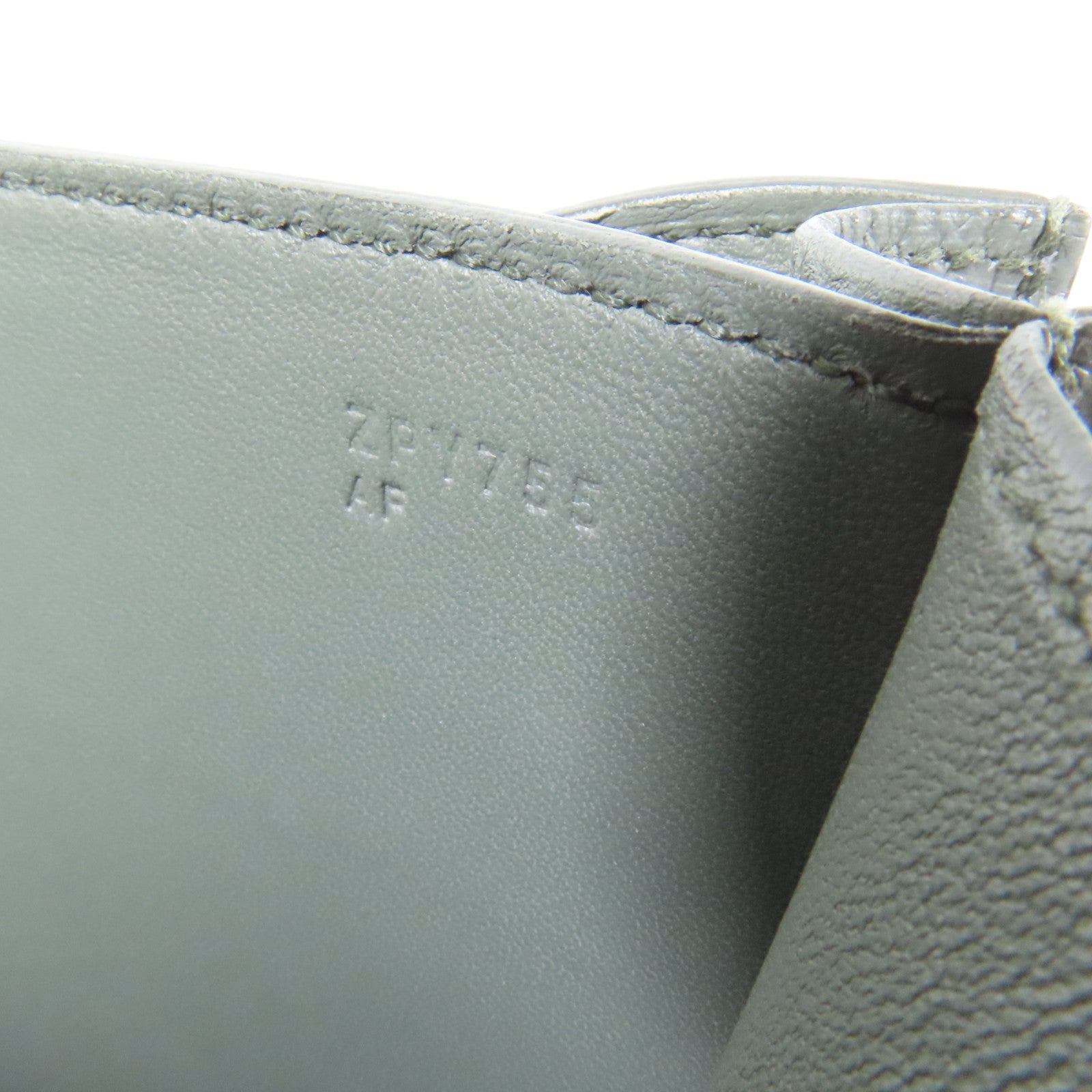 HERMES Epsom皮革Constance Mini銀扣肩背袋Vert Amande