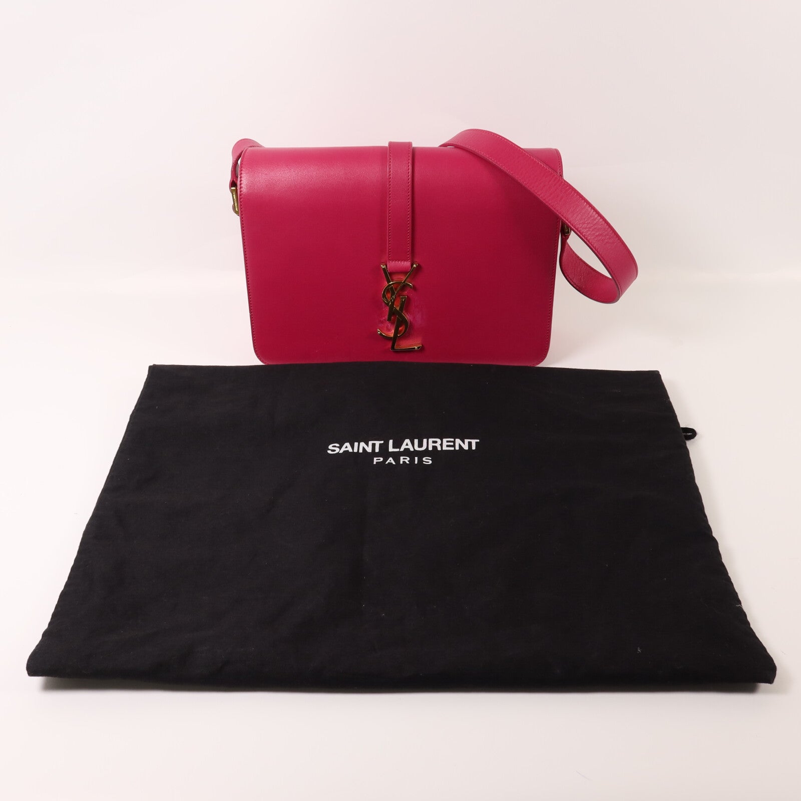 SAINT LAURENT 牛皮皮革Classic Universite金扣肩背袋
