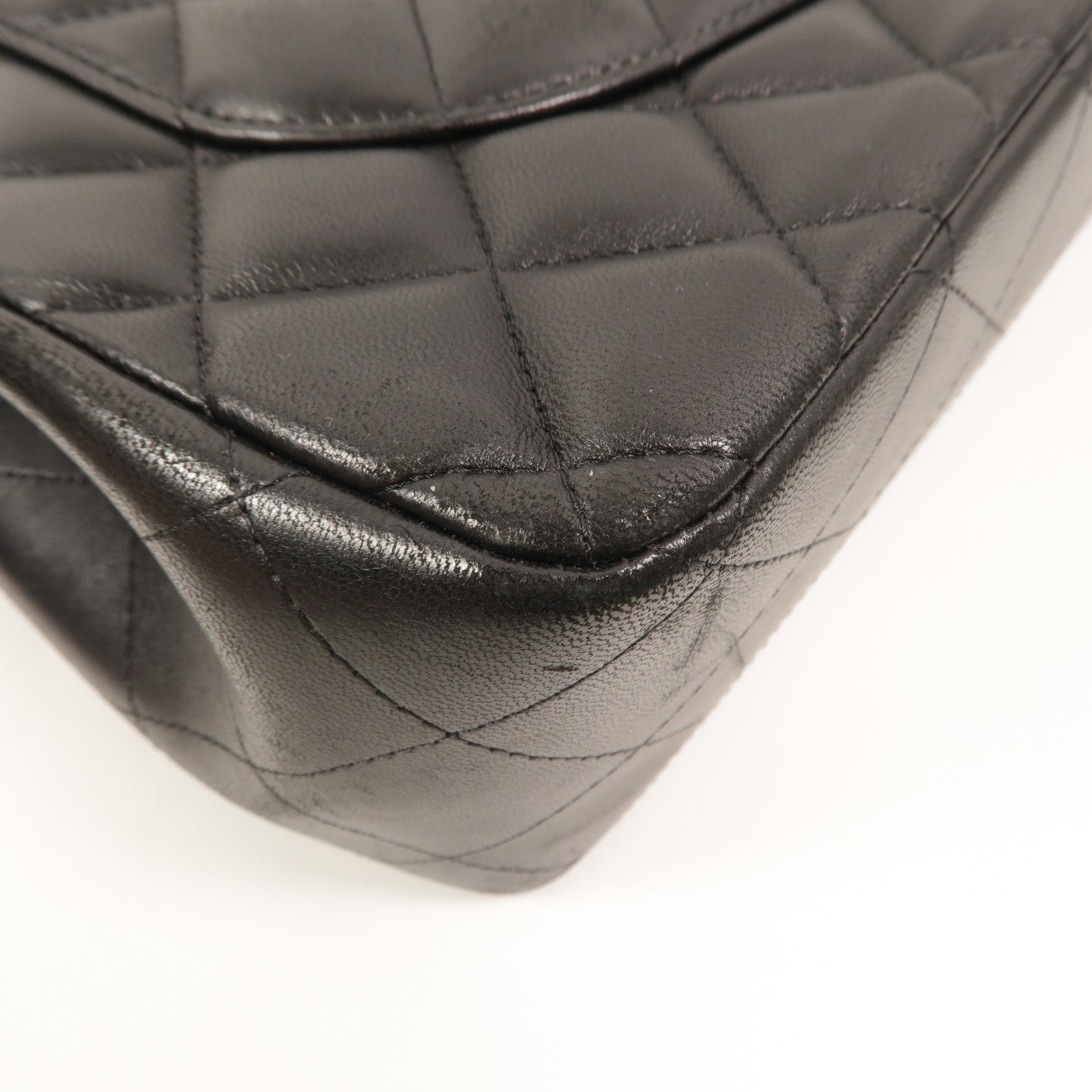 CHANEL 羊皮皮革Large Classic鏈帶肩背袋