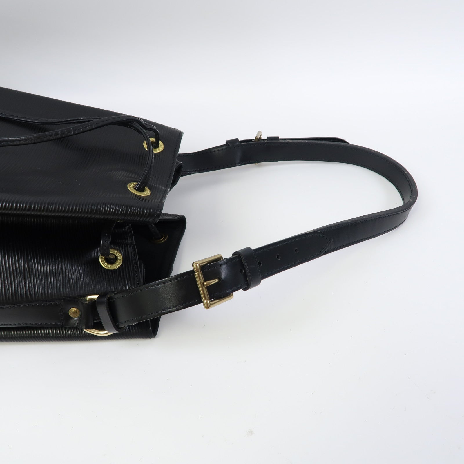 LOUIS VUITTON Epi Noe金扣肩背袋黑色