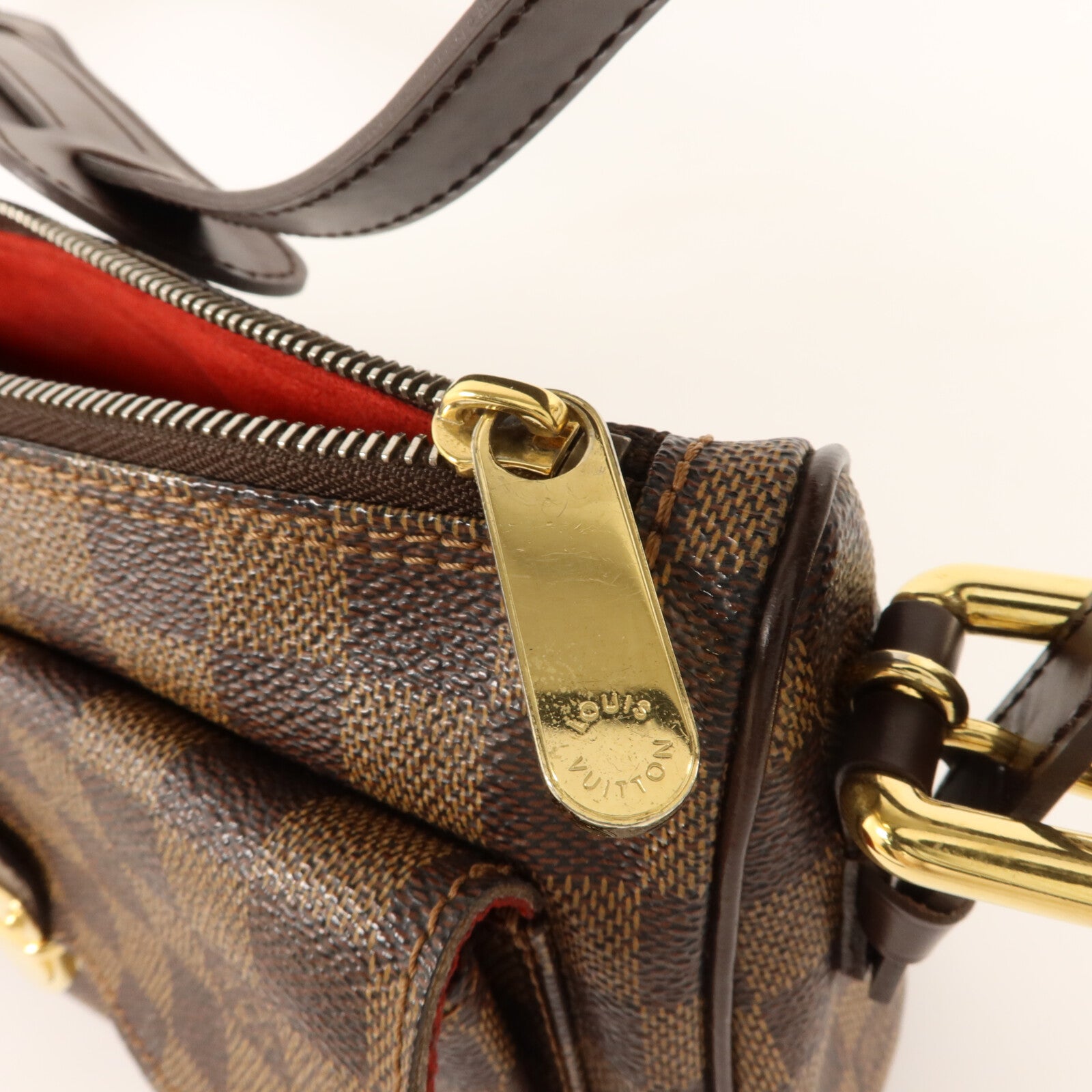 LOUIS VUITTON Damier Ravello GM金扣肩背袋