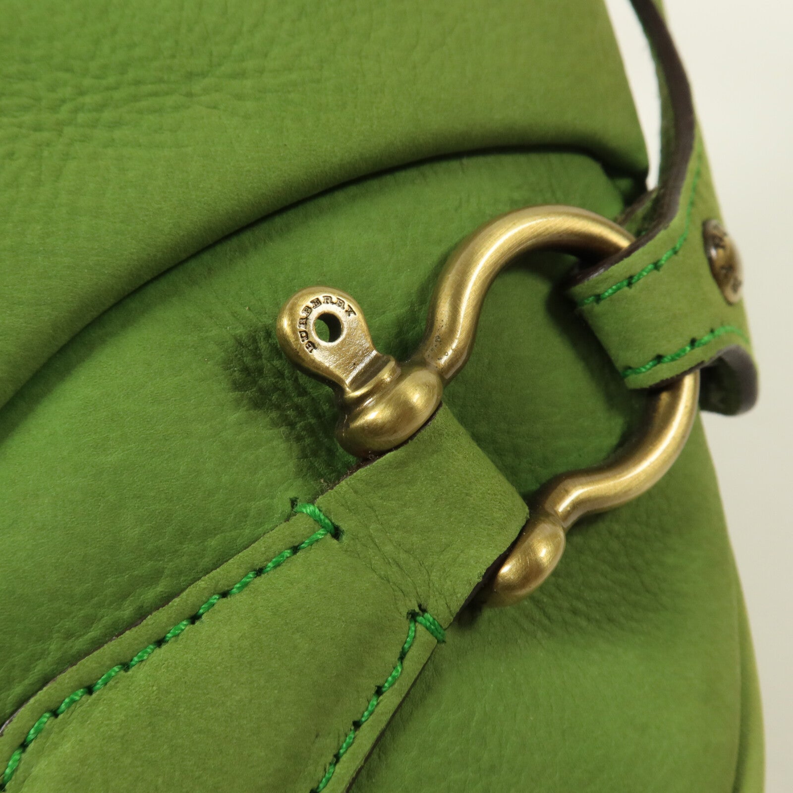 BURBERRY 麂皮皮革Handbag手挽袋