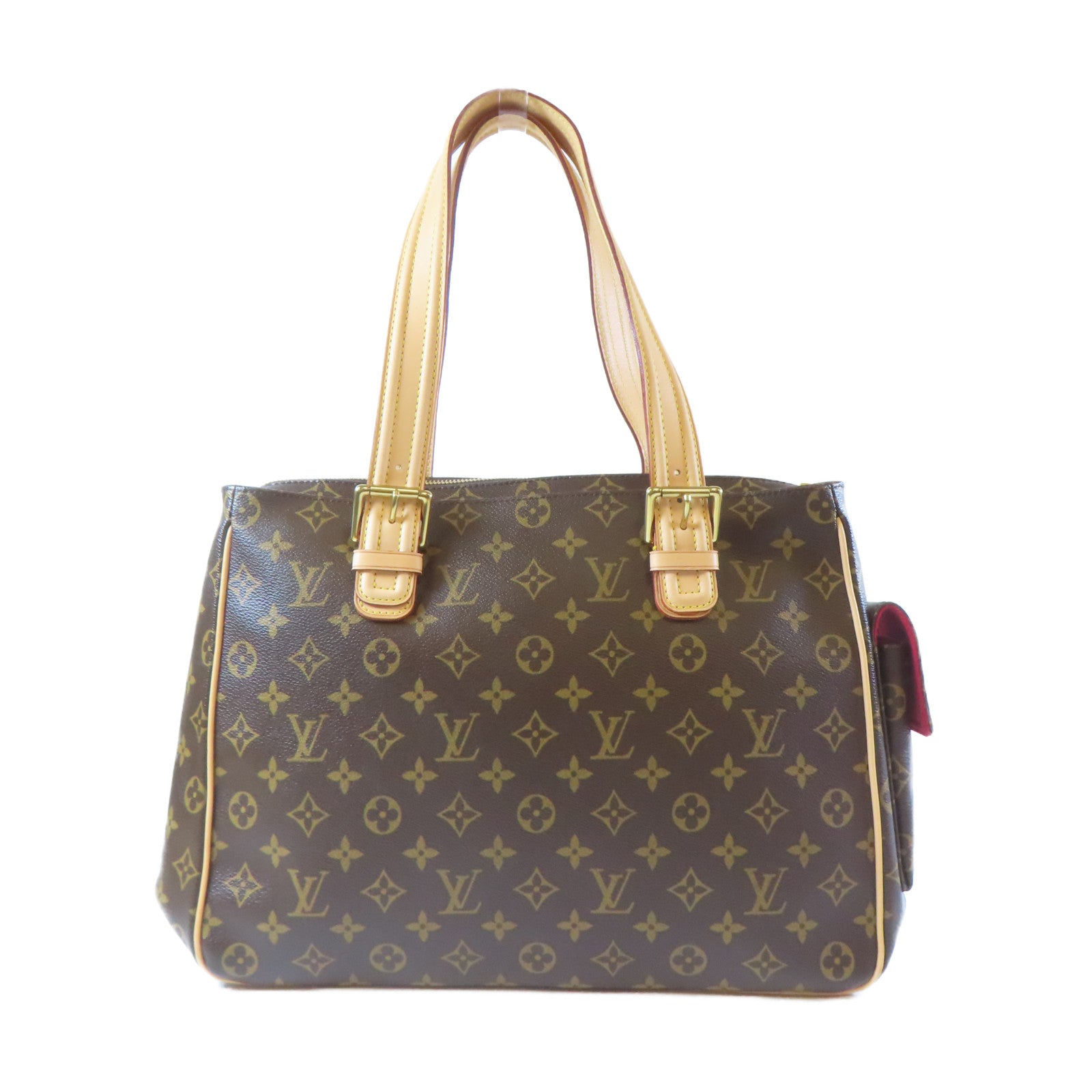 LOUIS VUITTON Monogram Multipli-Cite金扣肩背袋啡色