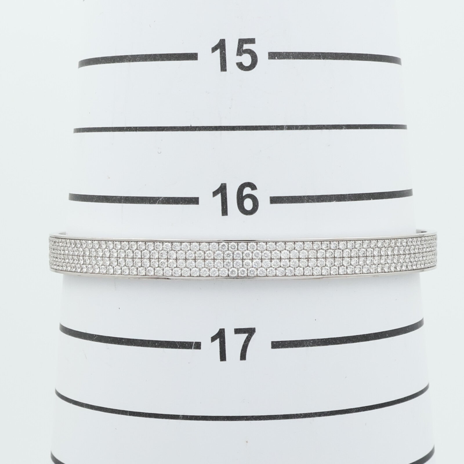 HERMES 18K白金Kelly Bracelet Diamond鑽石手鐲