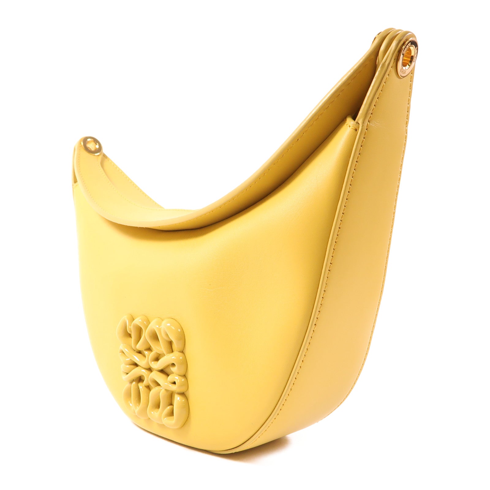 LOEWE 【激減優惠】牛皮皮革Luna Hobo Bag金扣肩背袋