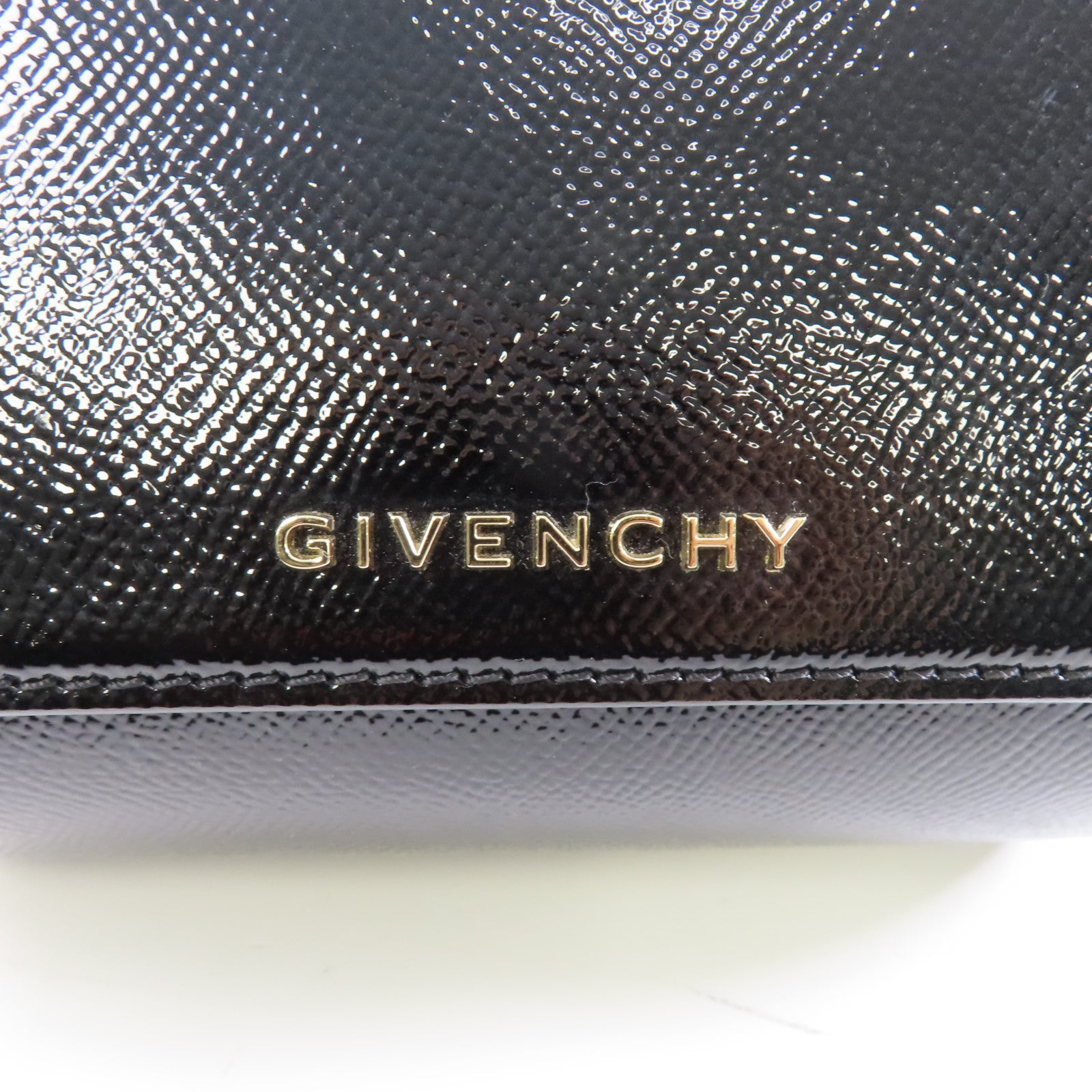 GIVENCHY 牛皮皮革2 Way Shoulder金扣手挽肩背兩用袋黑色