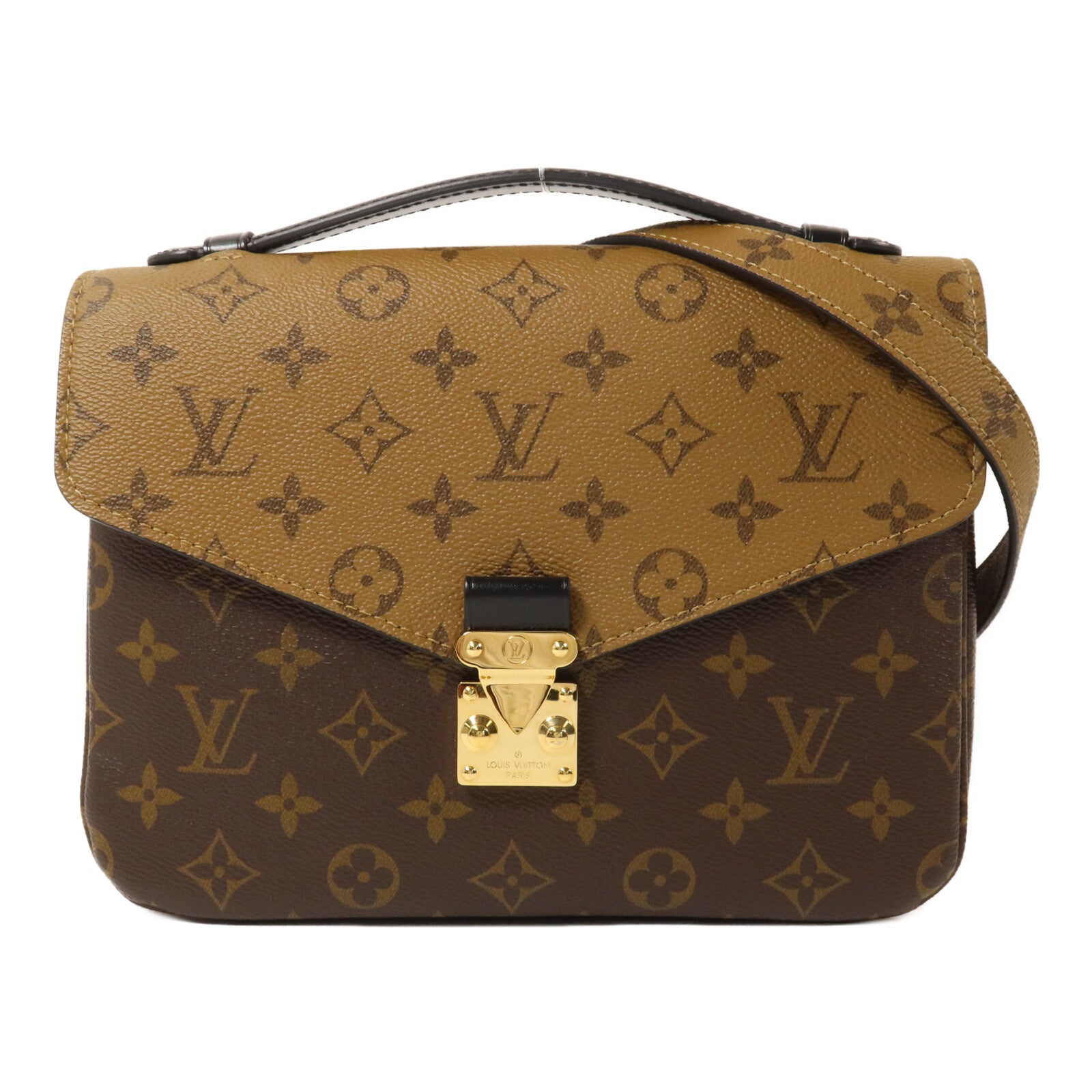 LOUIS VUITTON Monogram Reverse Pochette Metis手挽肩背兩用袋