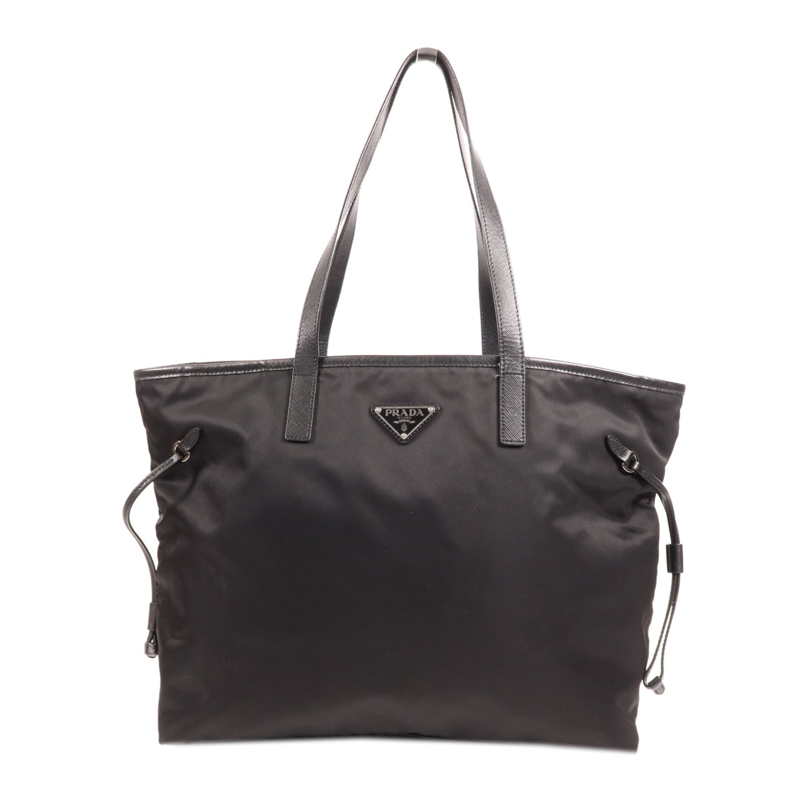 PRADA 尼龍Shoulder Bag銀扣肩背袋