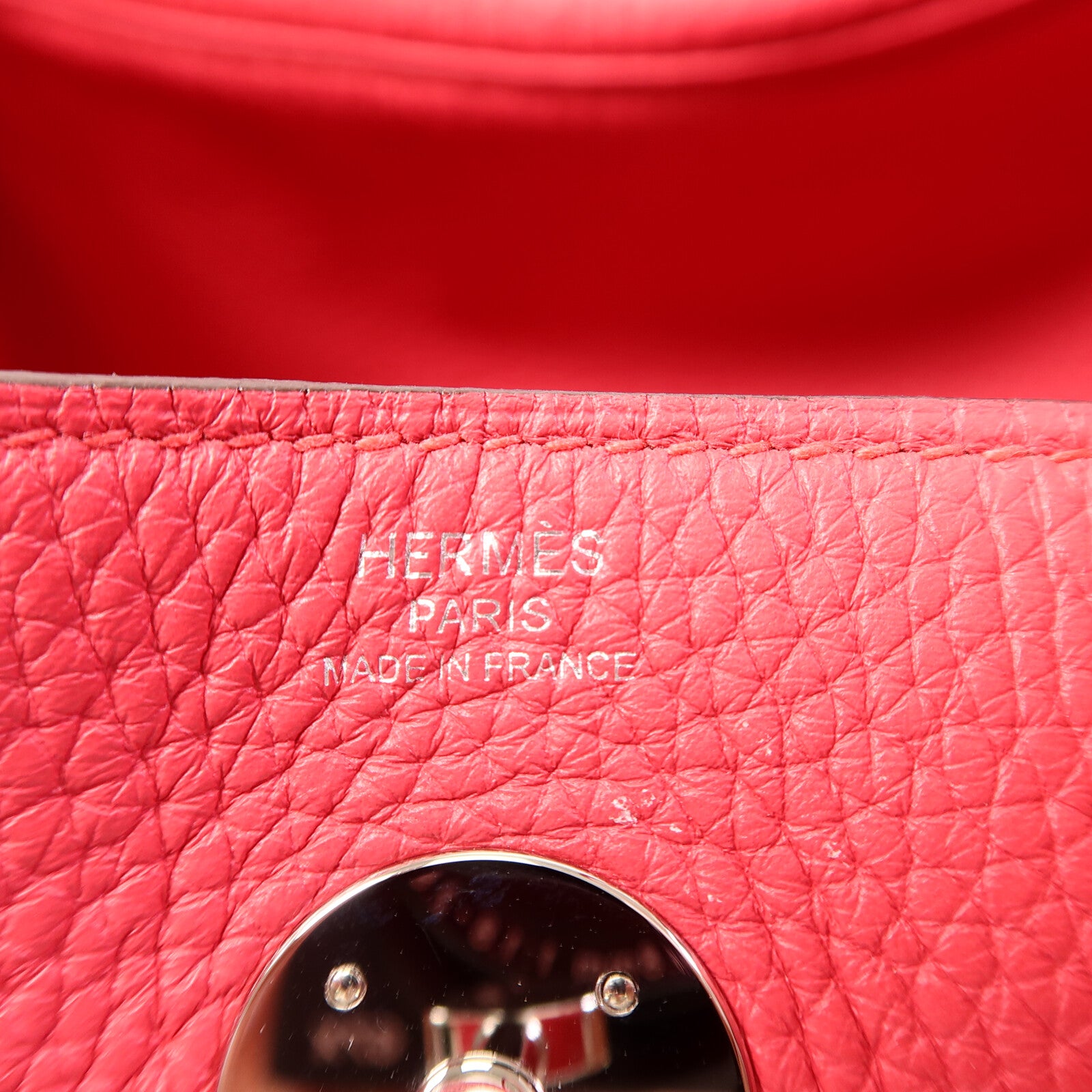 HERMES Clemence皮革Lindy 26手挽肩背兩用袋