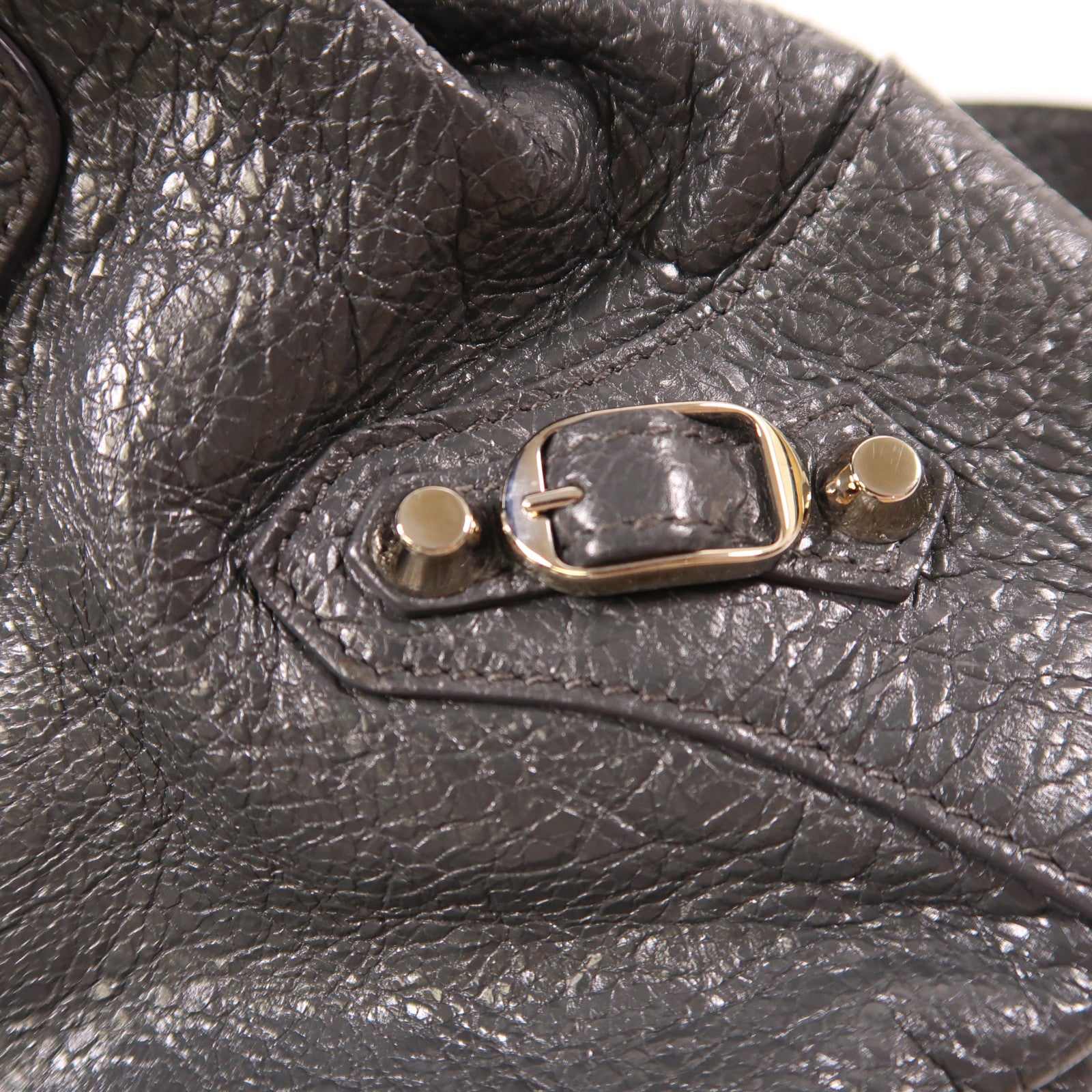 BALENCIAGA 牛皮皮革Backpack銀扣背包