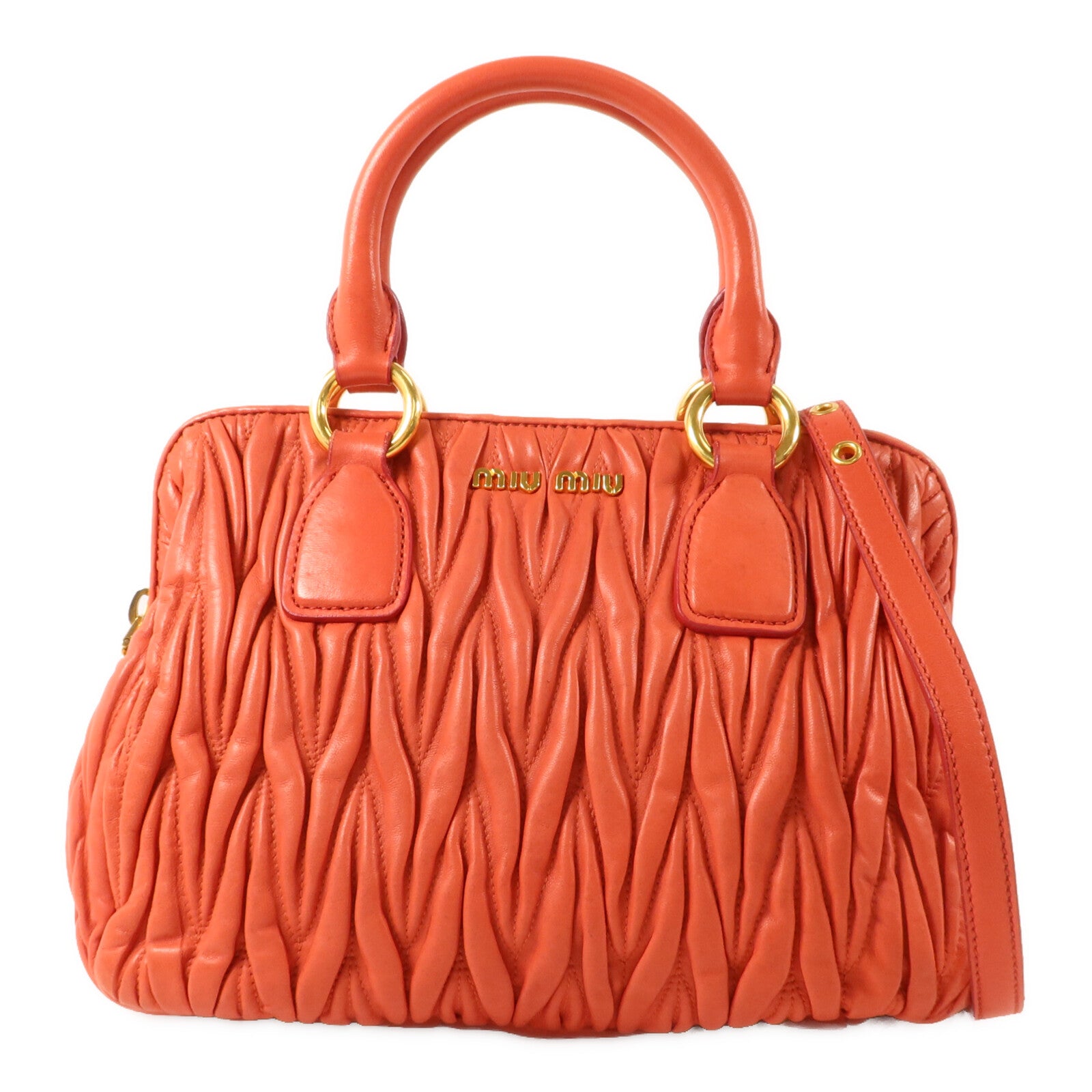 Miu Miu 羊皮皮革2 Way Shoulder Bag手挽肩背兩用袋