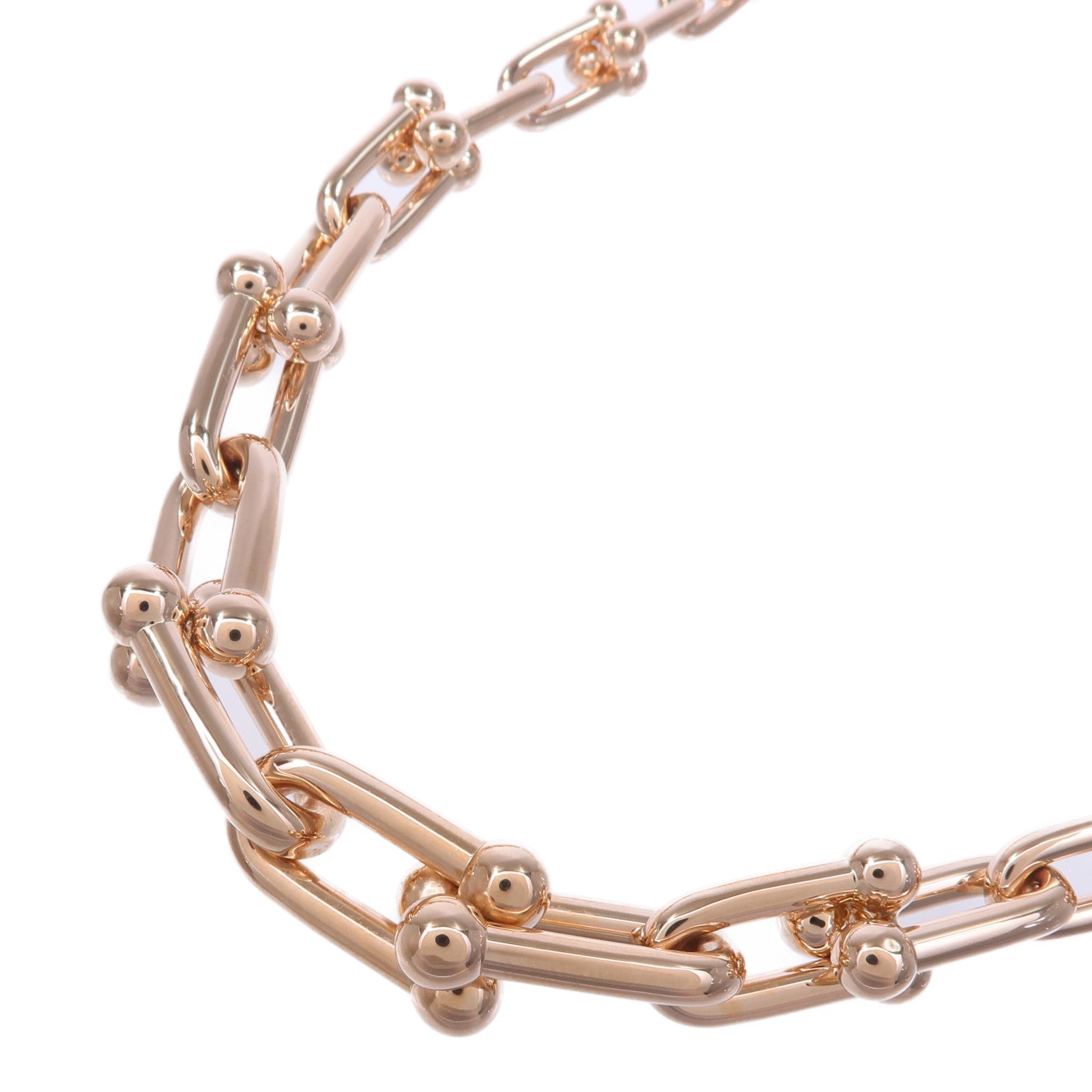 TIFFANY＆CO 18K玫瑰金HardWare Graduated Necklace項鍊