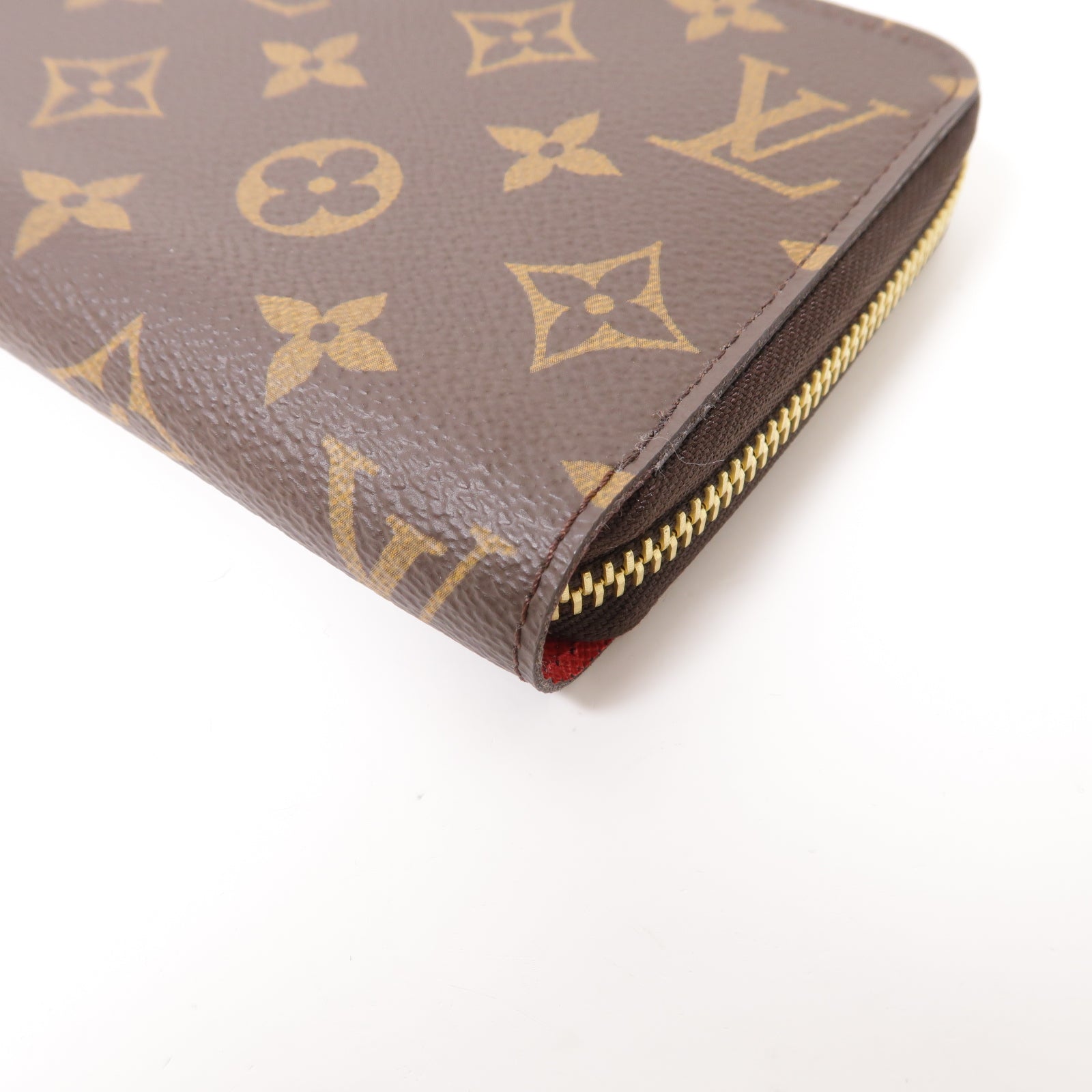 LOUIS VUITTON Monogram Portefeuille Zippy Wallet金扣長錢包棕色