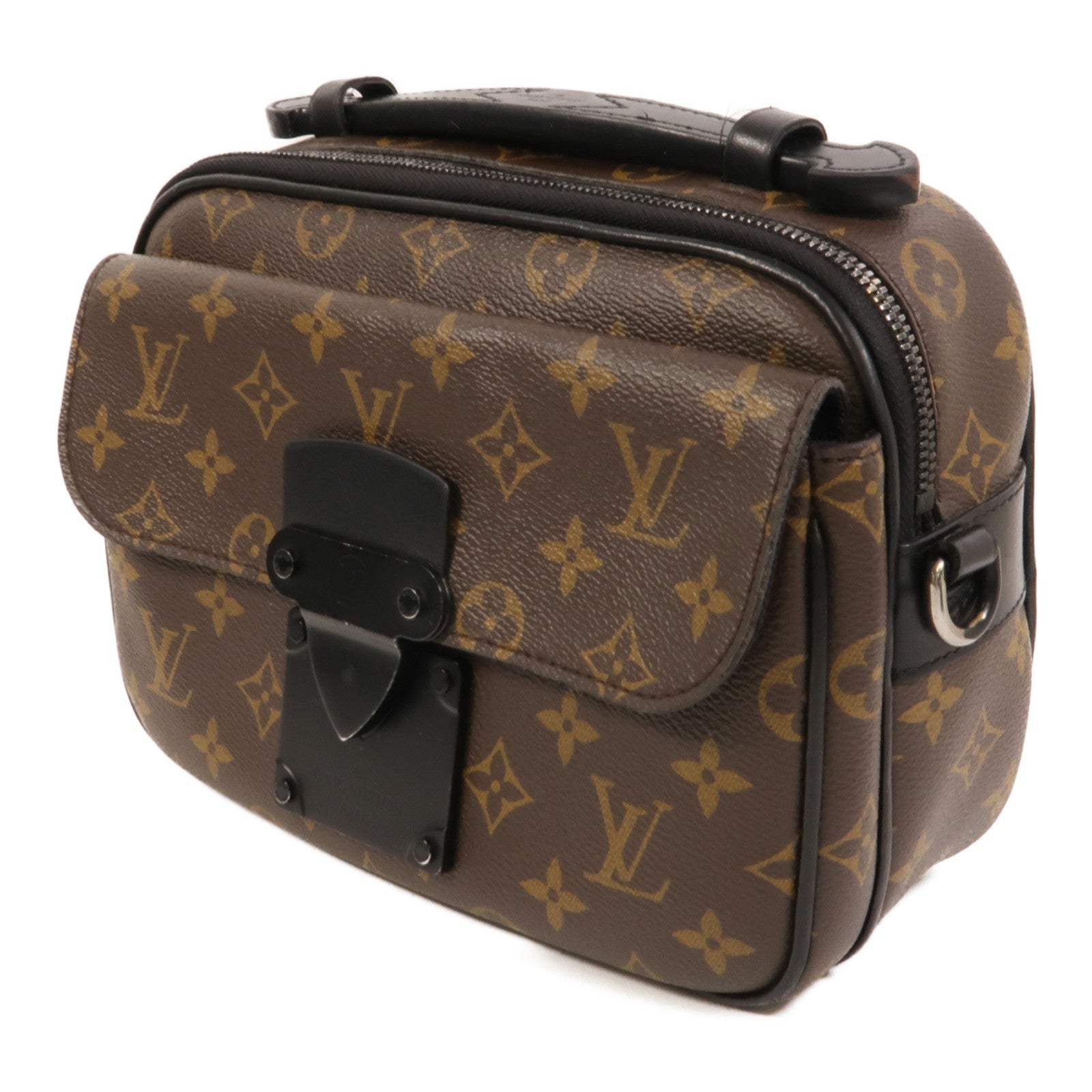 LOUIS VUITTON Monogram S Lock Messengar手挽肩背兩用袋