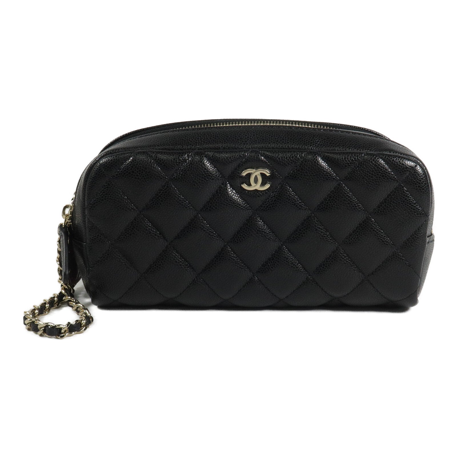 CHANEL 牛皮皮革Zip Pouch手拿包