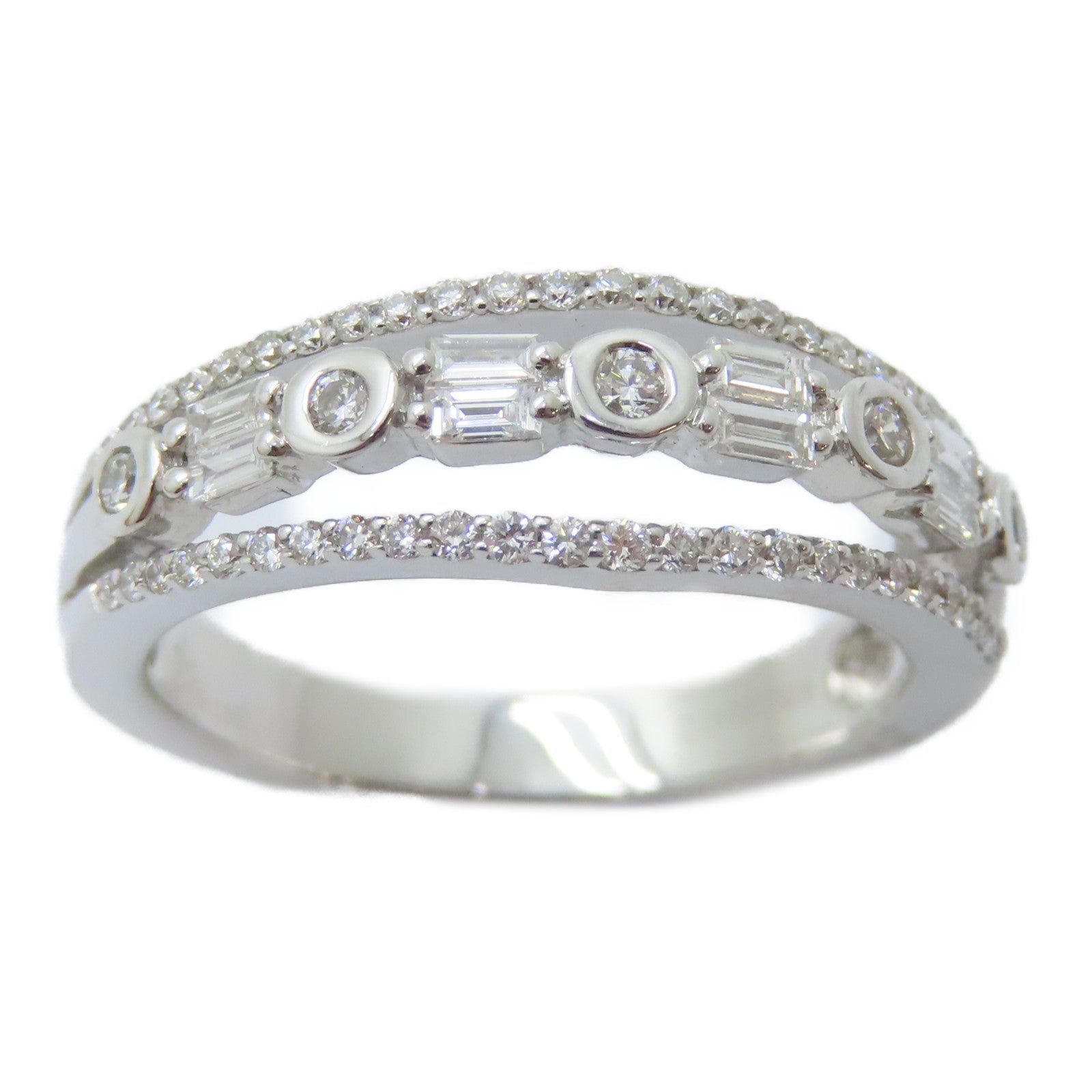 JEWELRY 【激減優惠】18K白金Diamond Ring鑽石戒指US#7