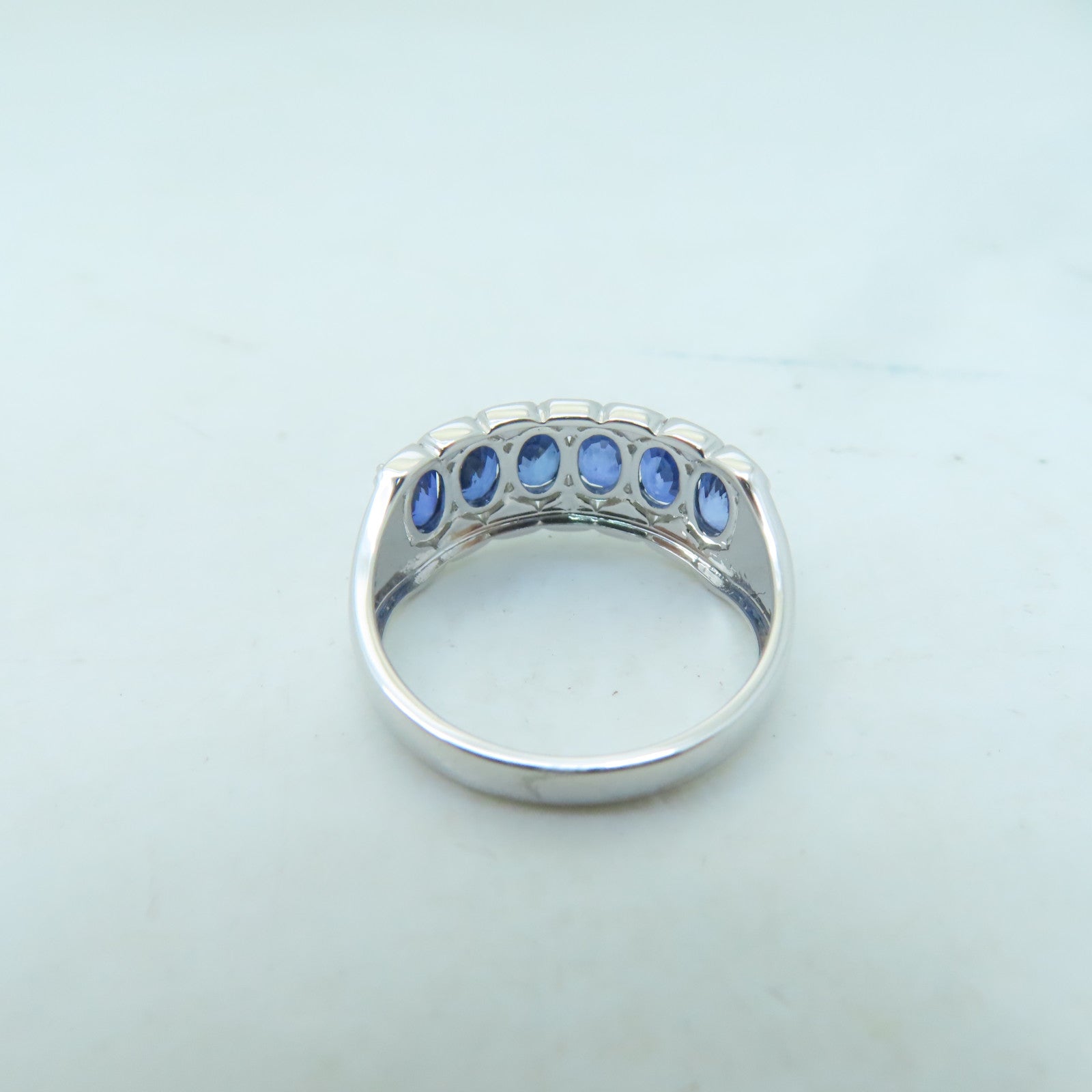 JEWELRY **【激減優惠】18K白金Sapphire Diamond Ring 2.05ct藍寶石/0.12ct鑽石戒指US#5.5