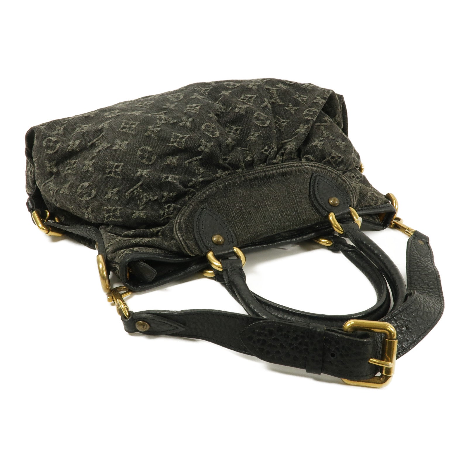 LOUIS VUITTON Monogram Denim Neo Cabby MM手挽肩背兩用袋