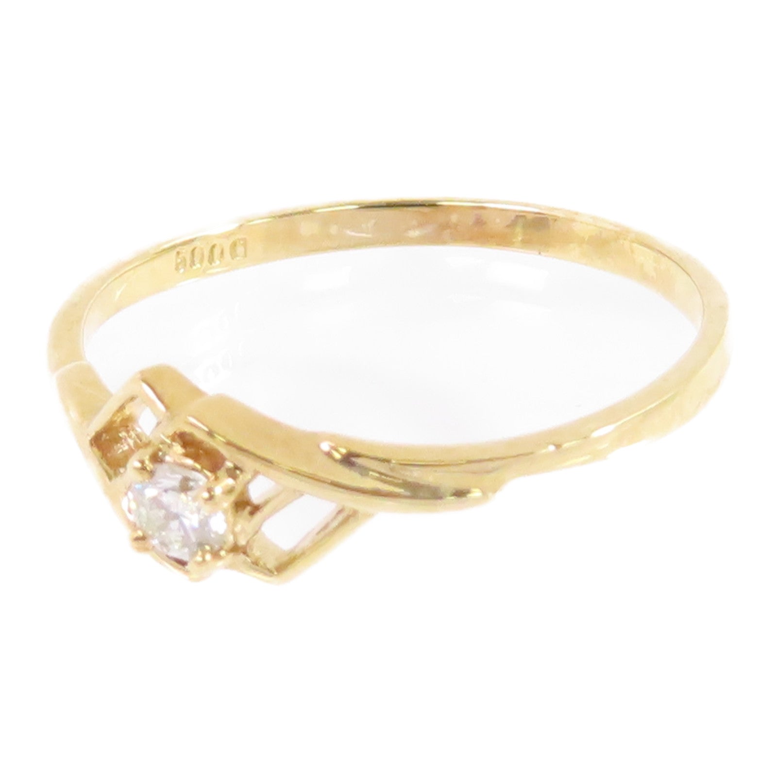 JEWELRY 【激減優惠】18K黃金/鑽石Diamond Ring戒指US#7.25