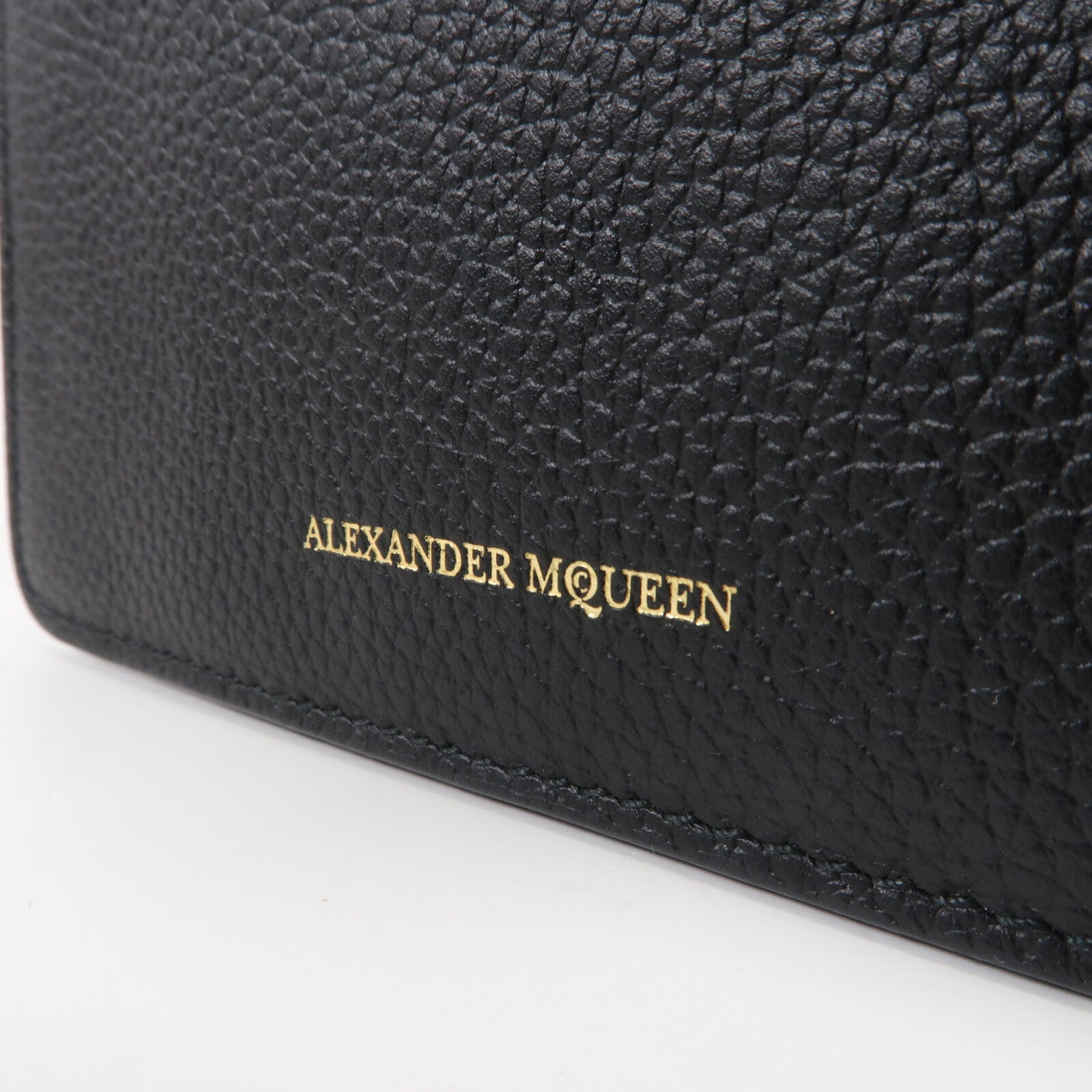 Alexander McQueen 牛皮皮革Card Case金扣卡片套