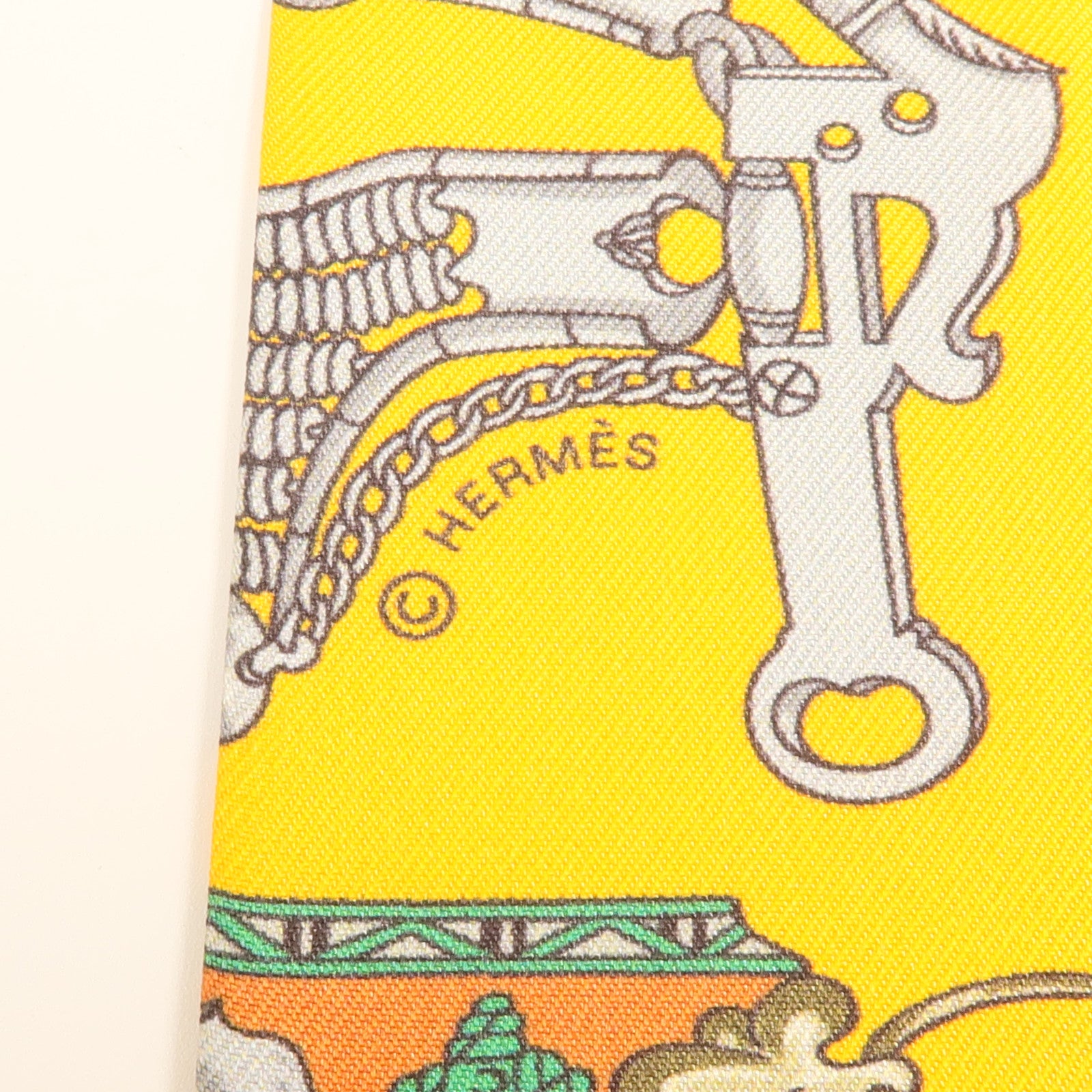 HERMES 絲質Twilly絲巾