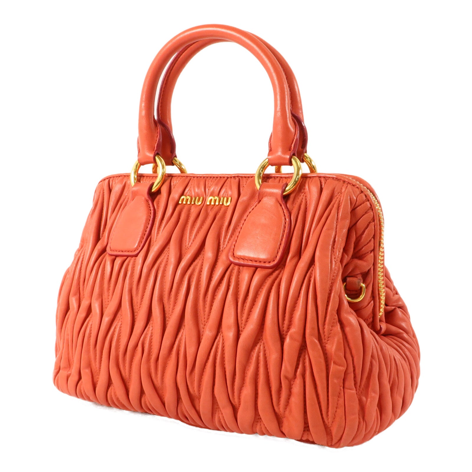 Miu Miu 羊皮皮革2 Way Shoulder Bag手挽肩背兩用袋